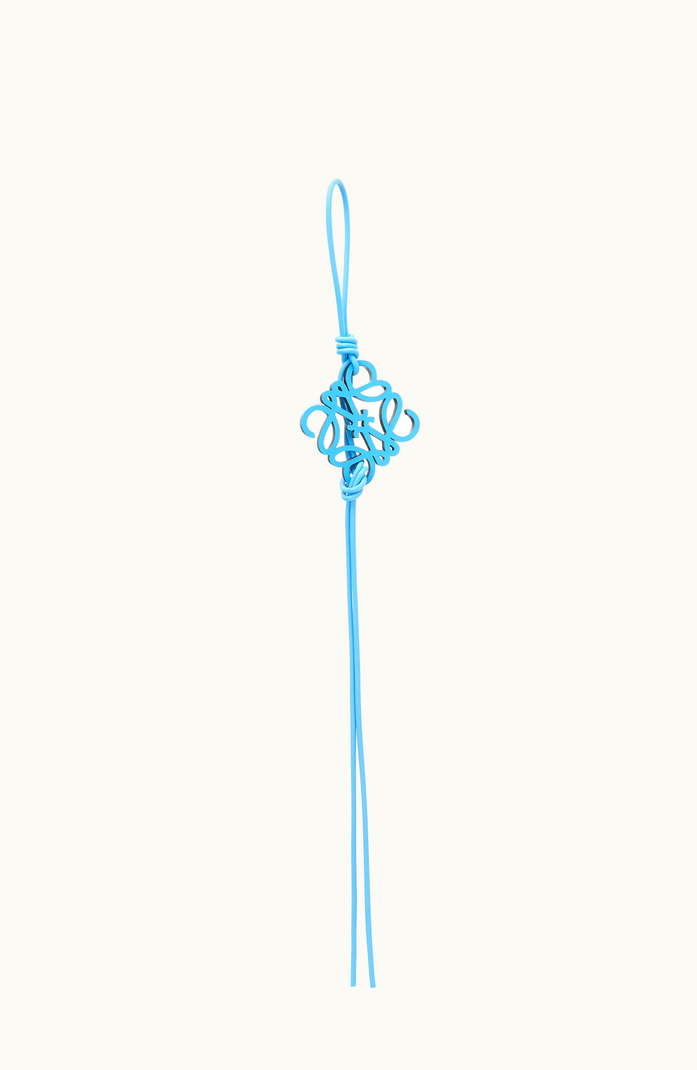 Loewe Loewe Anagram Charm In Classic Calfskin Arctic Blue