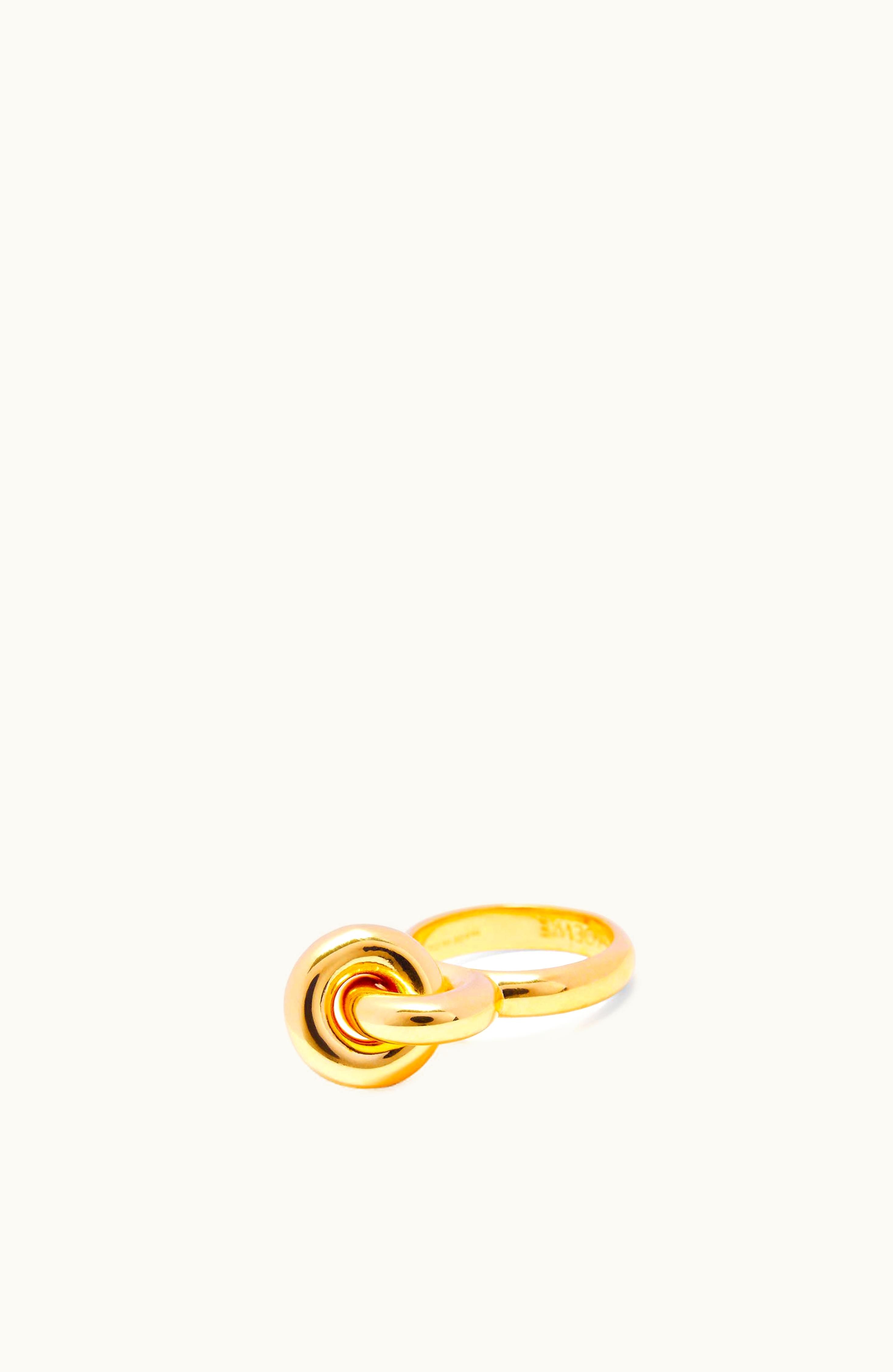 Loewe Loewe Donut Link Ring In Sterling Silver Gold