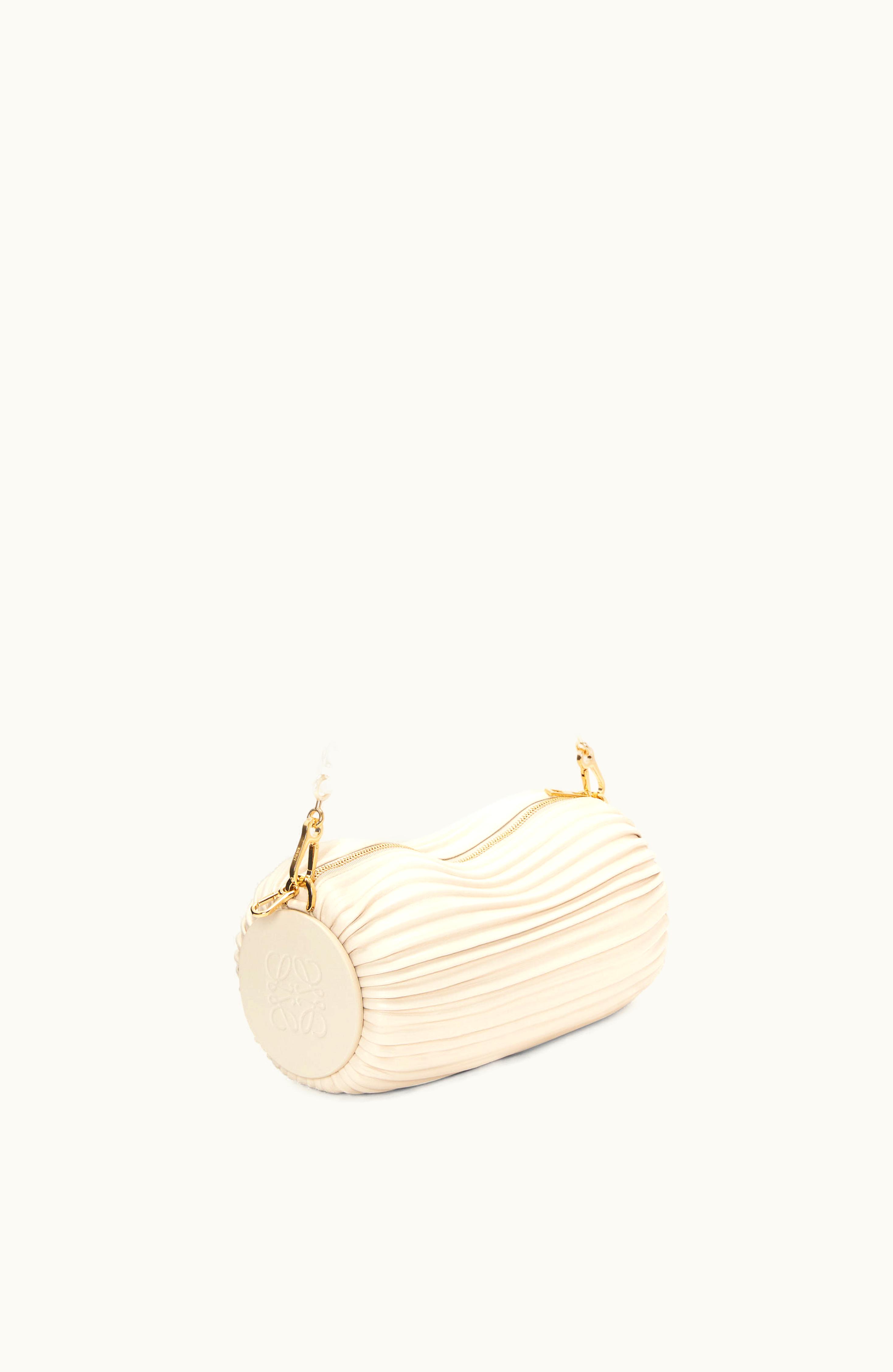 Loewe Loewe Bracelet Pouch In Pleated Nappa & Donut Chain In Resin Bundle_A912P84X27-1651_C564T07X06-3064