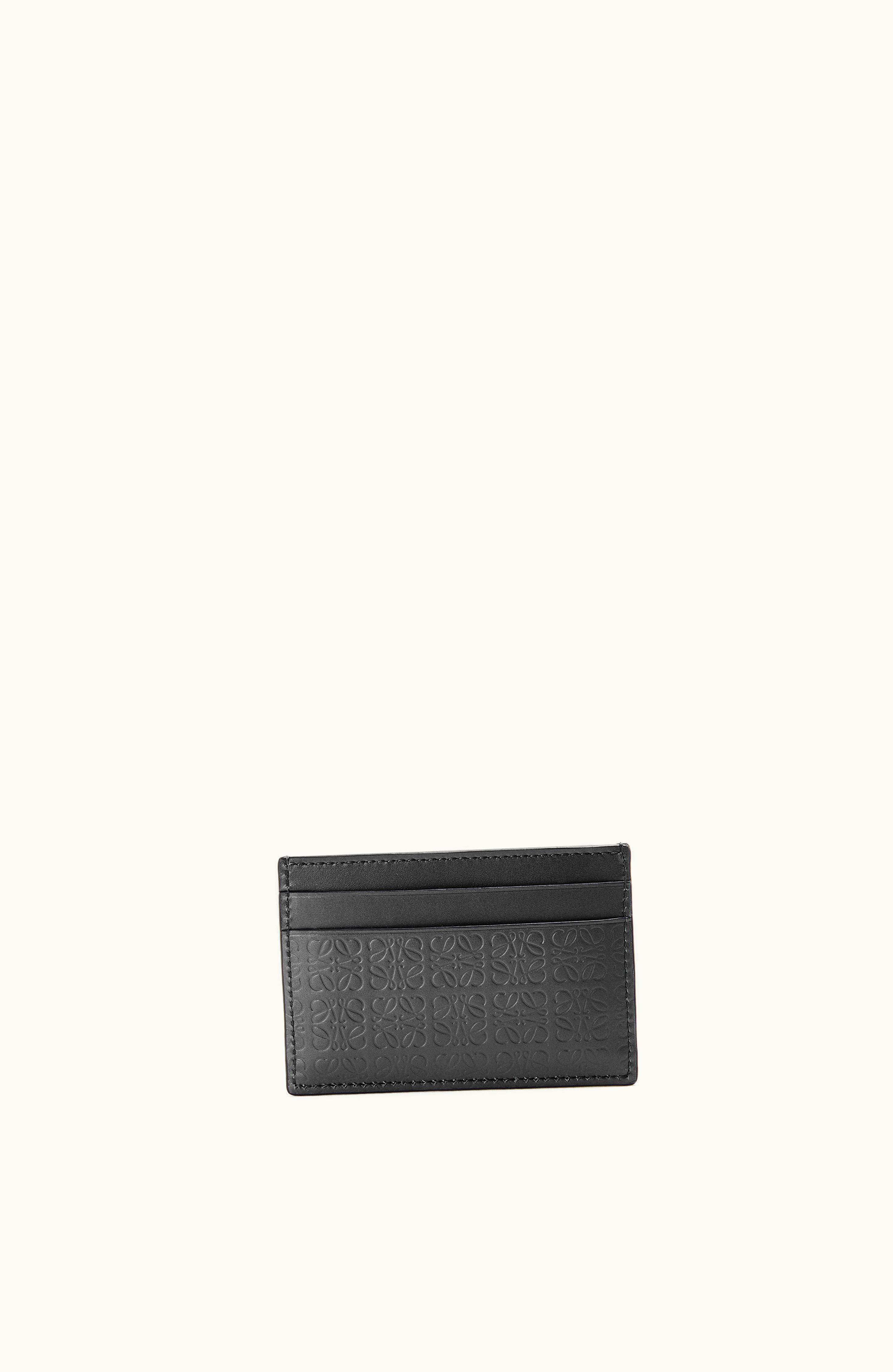 Loewe Loewe Repeat Plain Cardholder In Embossed Silk Calfskin Black
