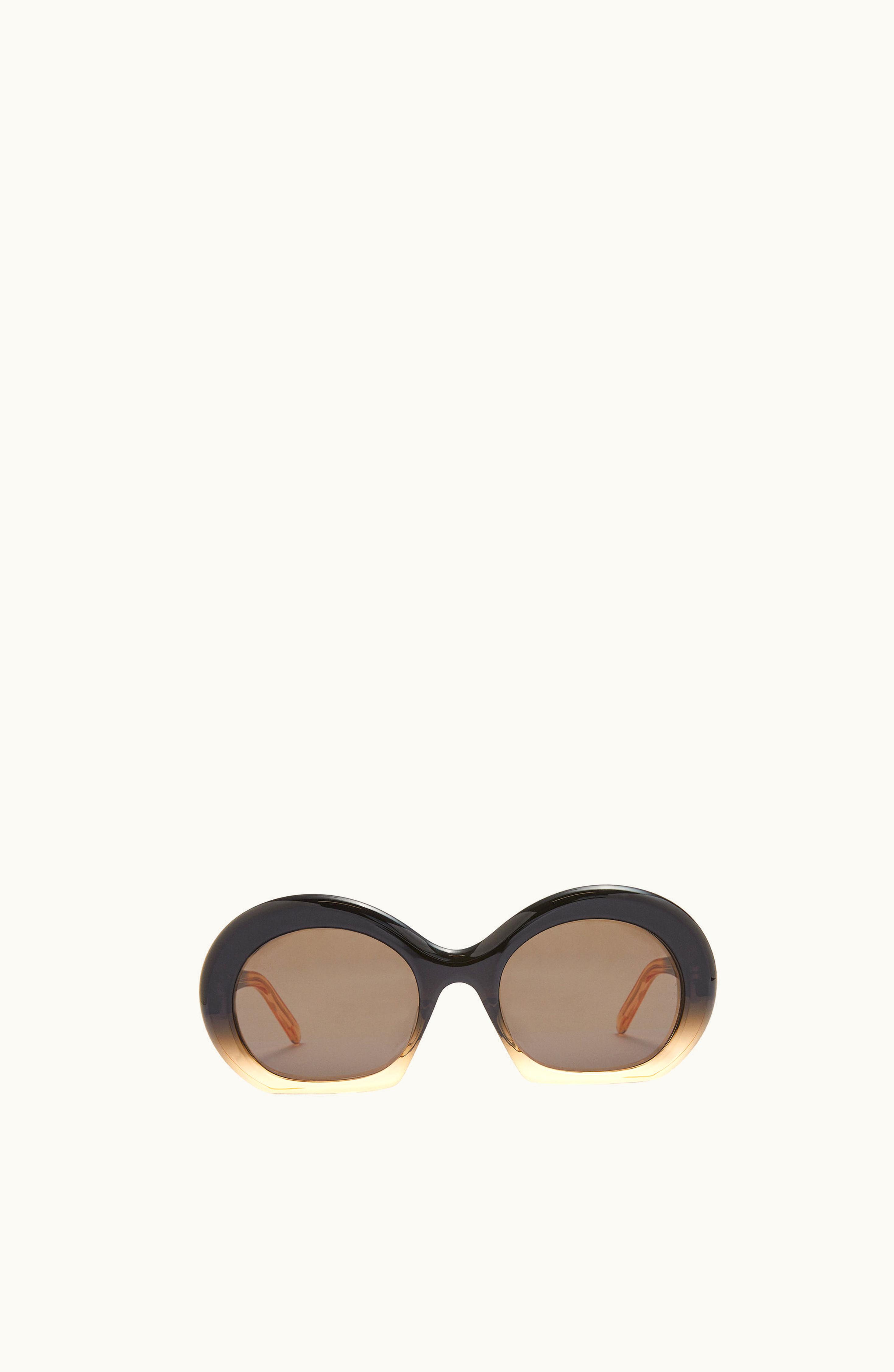 Loewe Loewe Half Moon Sunglasses In Acetate Gradient Black / Beige