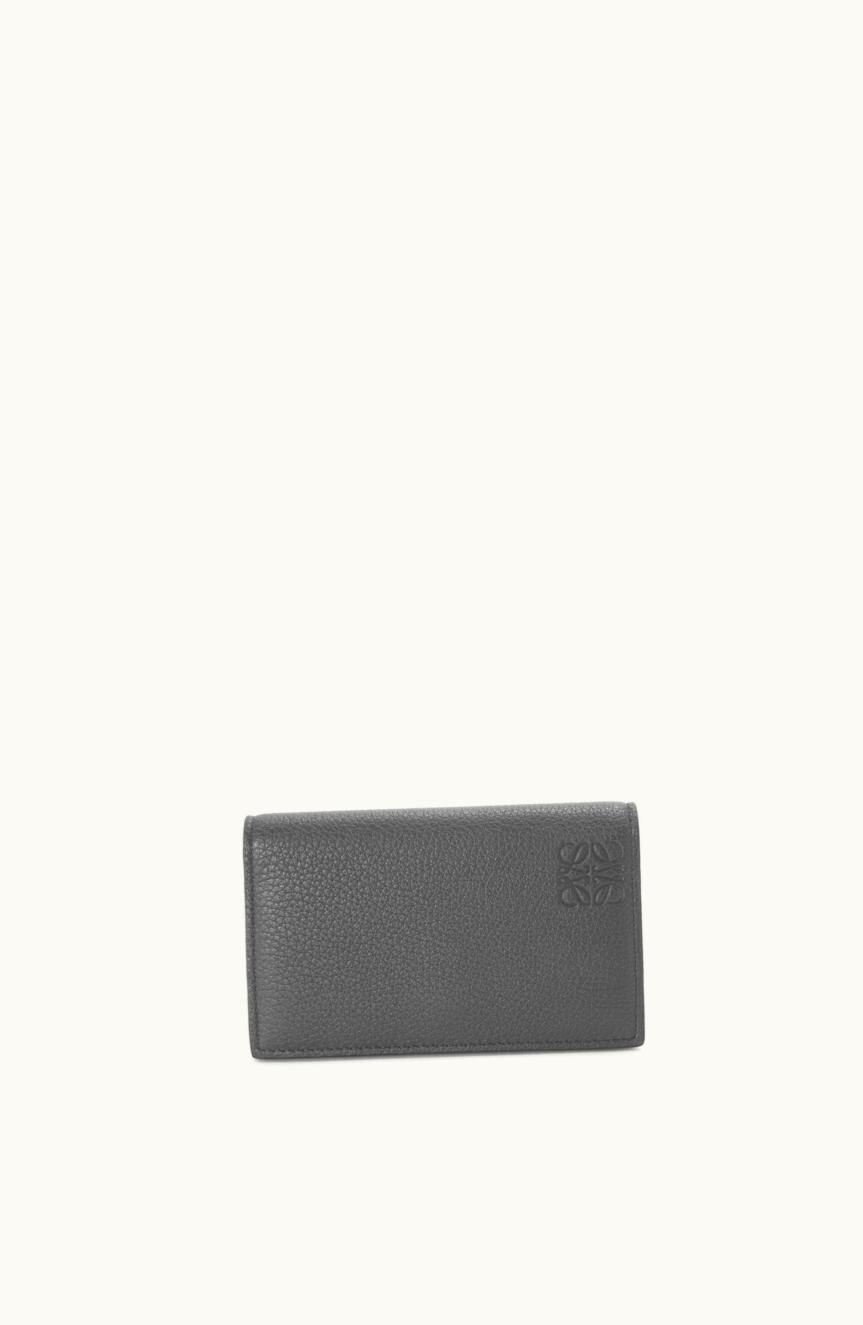 Loewe Loewe Business Cardholder In Soft Grained Calfskin Anthracite