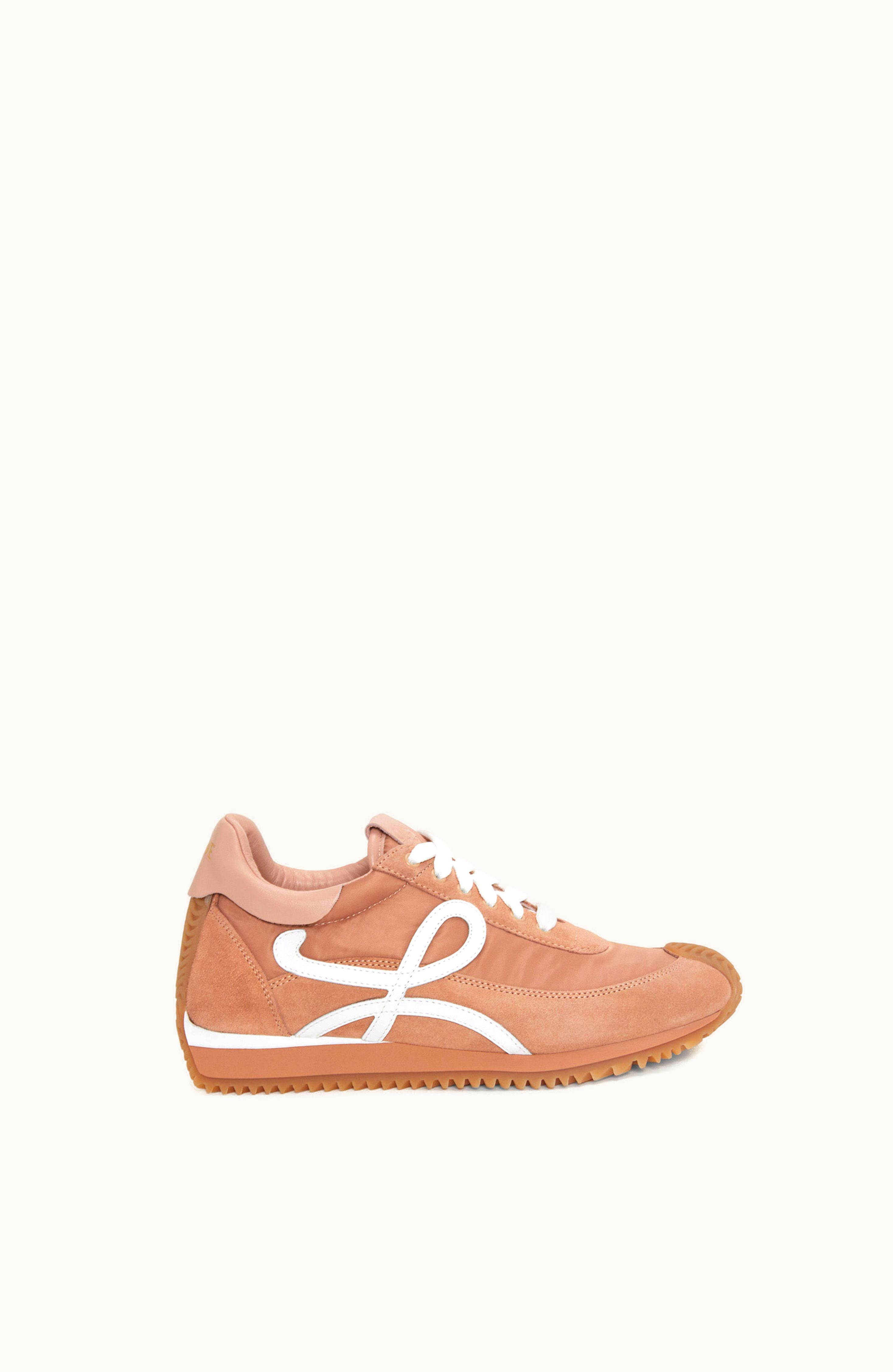 Loewe Loewe Flow Runner In Nylon And Suede Powder