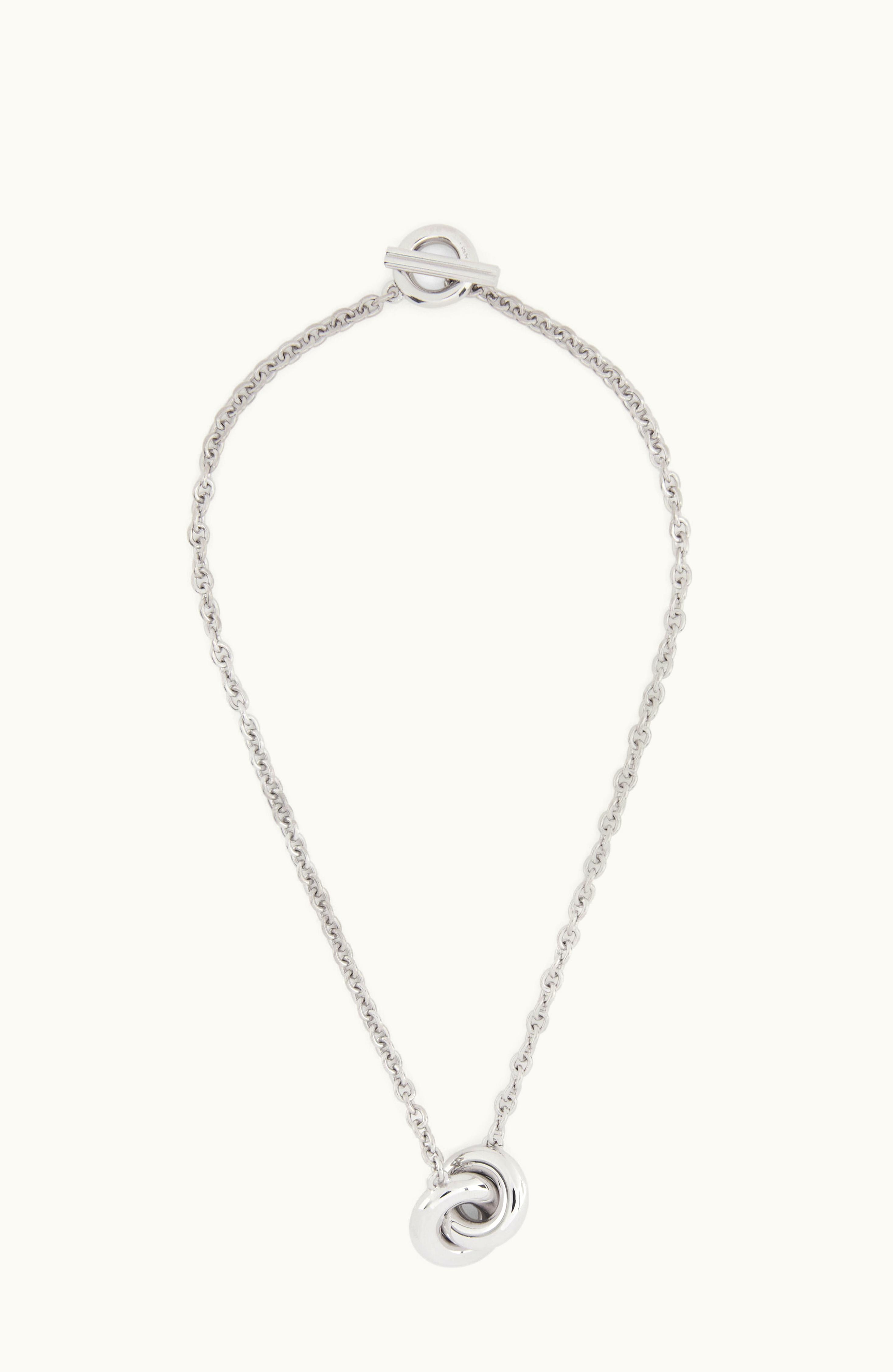 Loewe Loewe Donut Single Link Necklace In Sterling Silver Silver