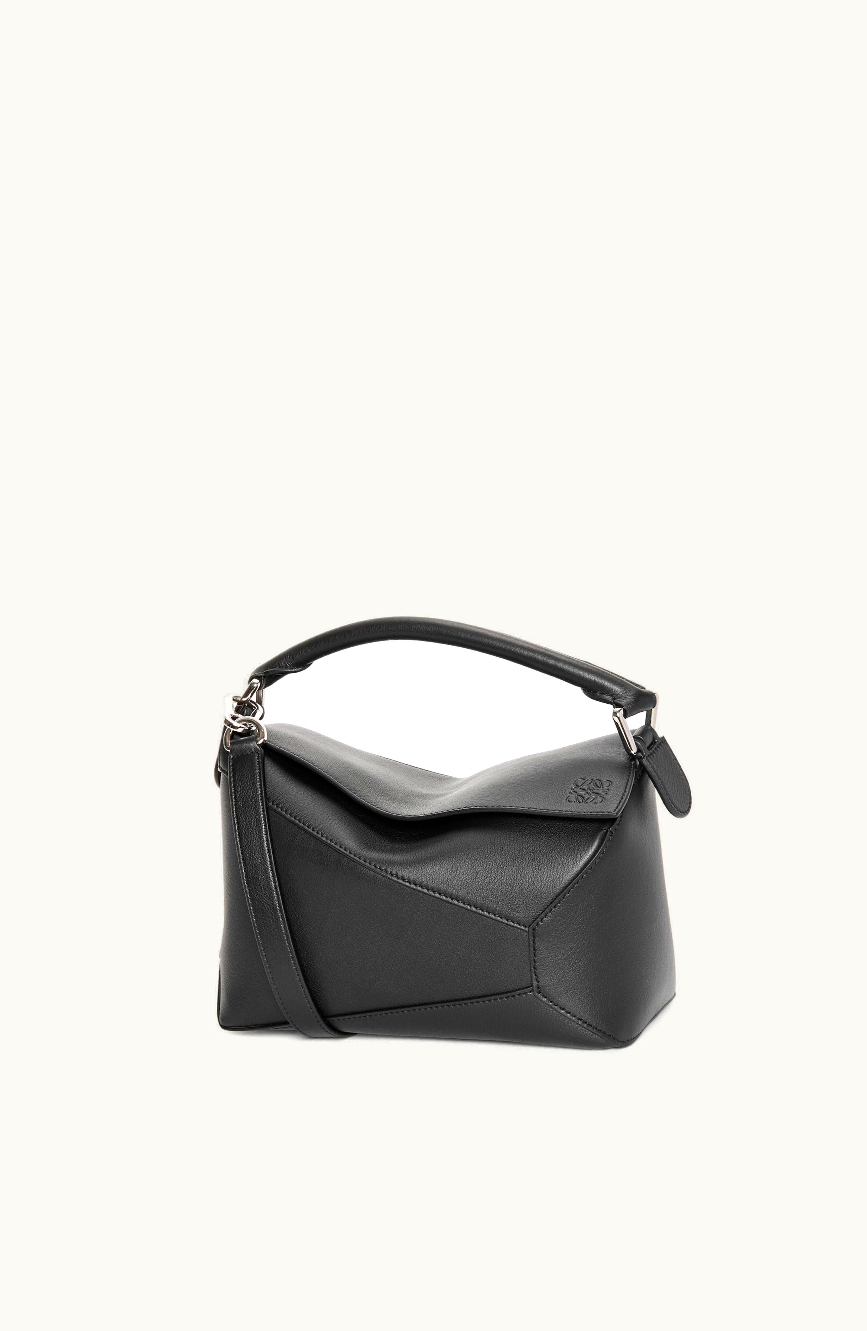 Loewe Loewe Small Puzzle Bag In Classic Calfskin Black