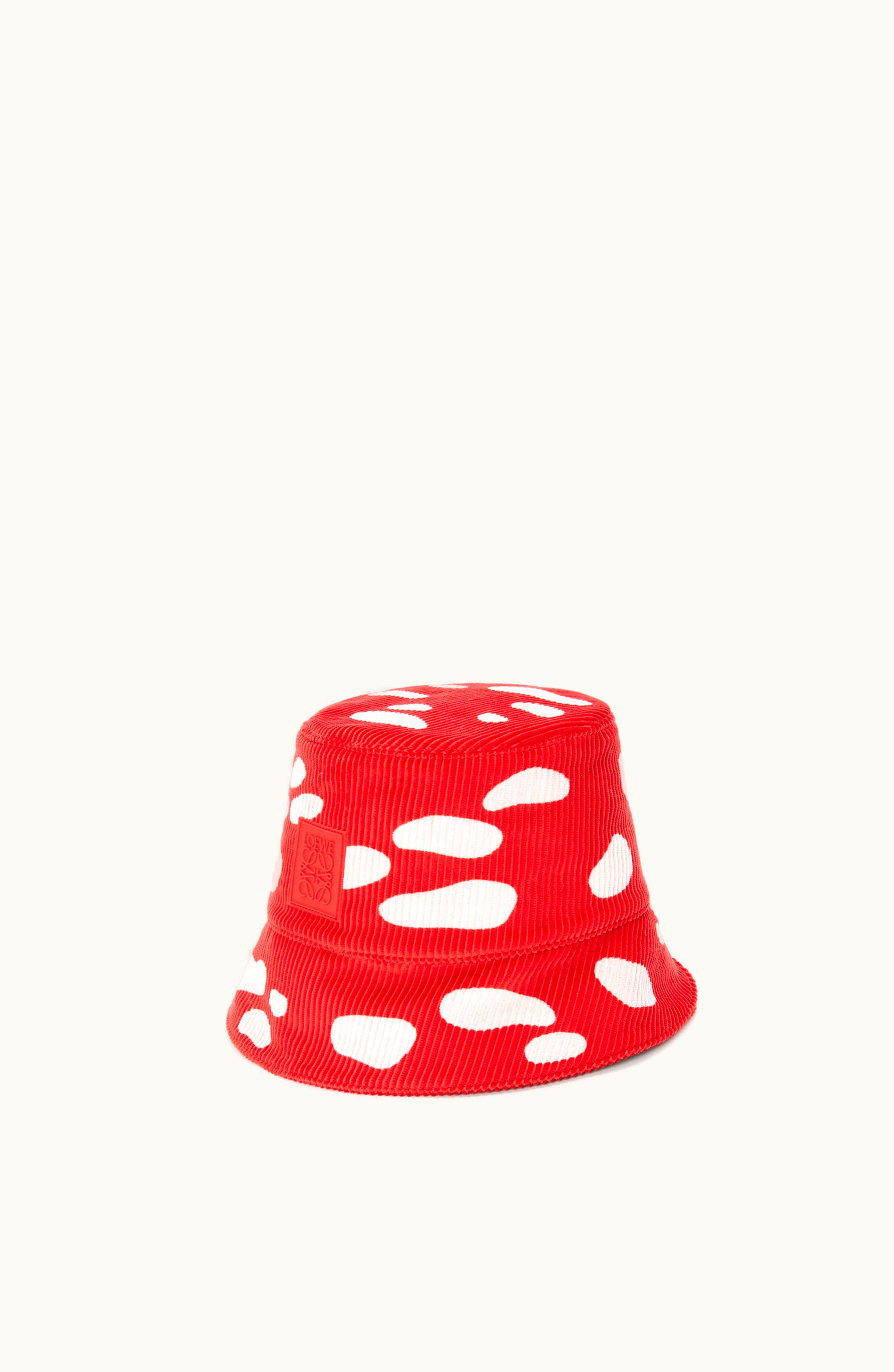 Loewe Loewe Mushroom Bucket Hat In Corduroy Dark Red