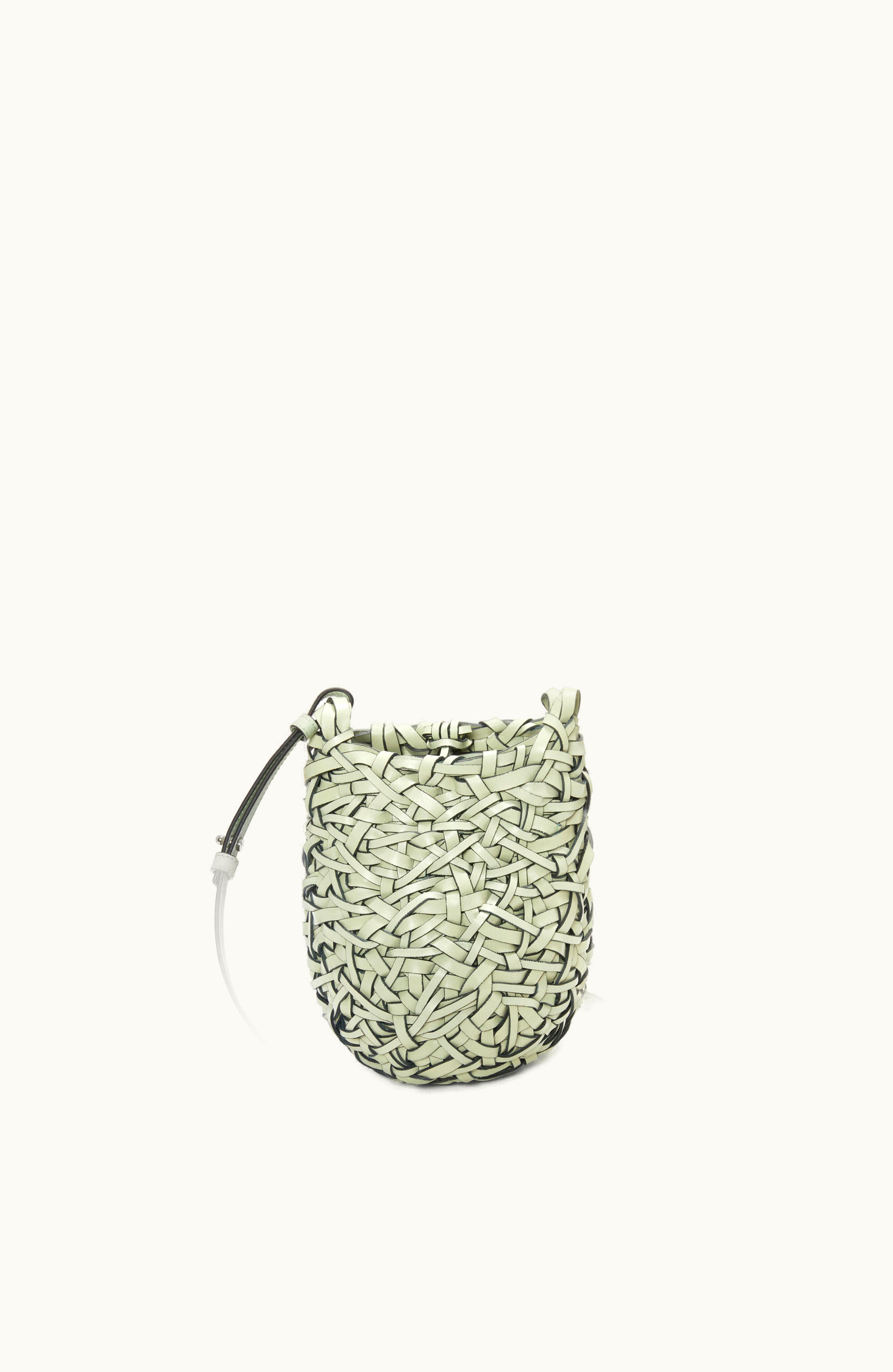 Loewe Loewe Small Nest Basket Bag In Calfskin Spring Jade