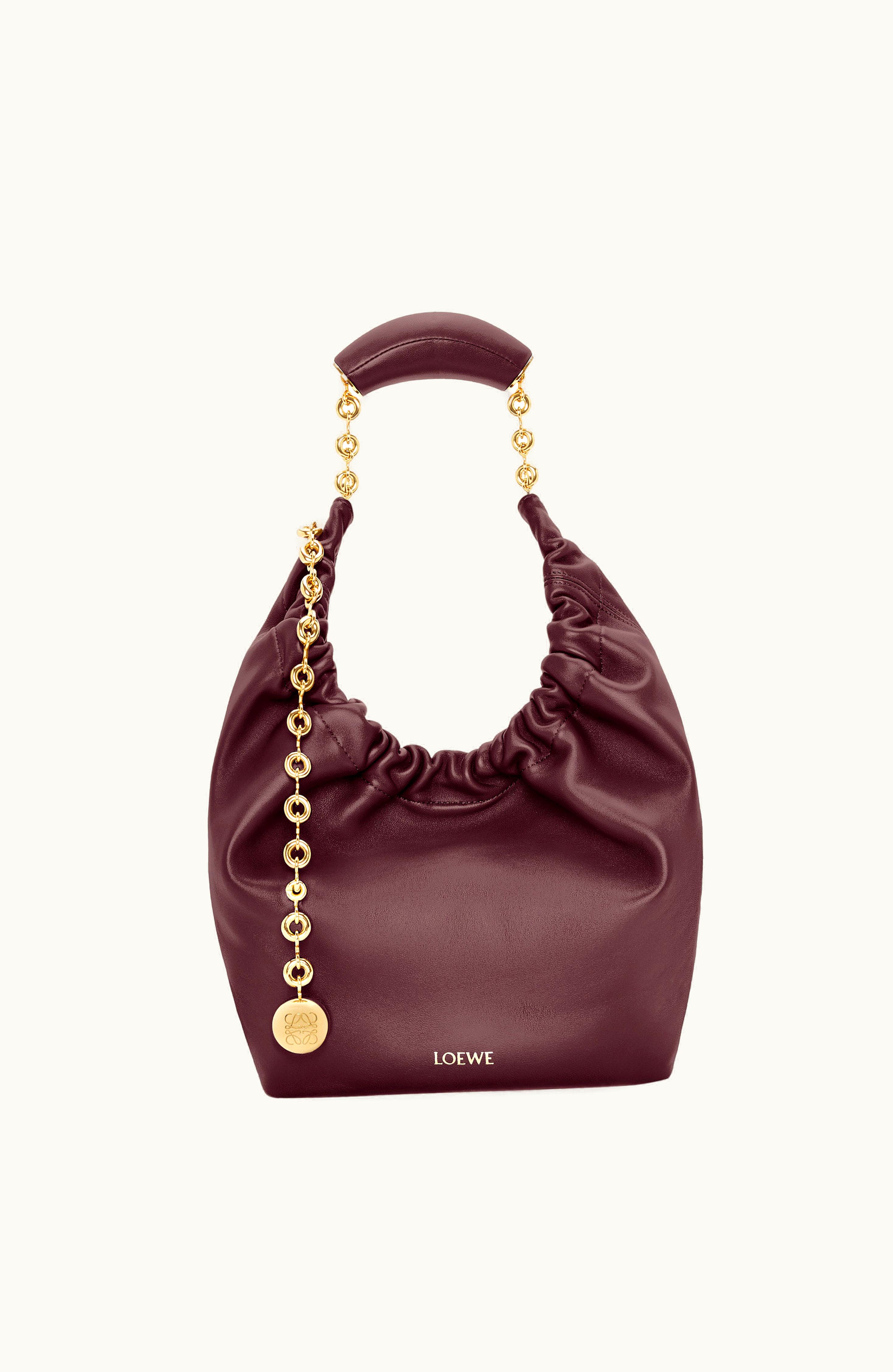 Loewe Loewe Small Squeeze Bag In Nappa Lambskin Dark Burgundy