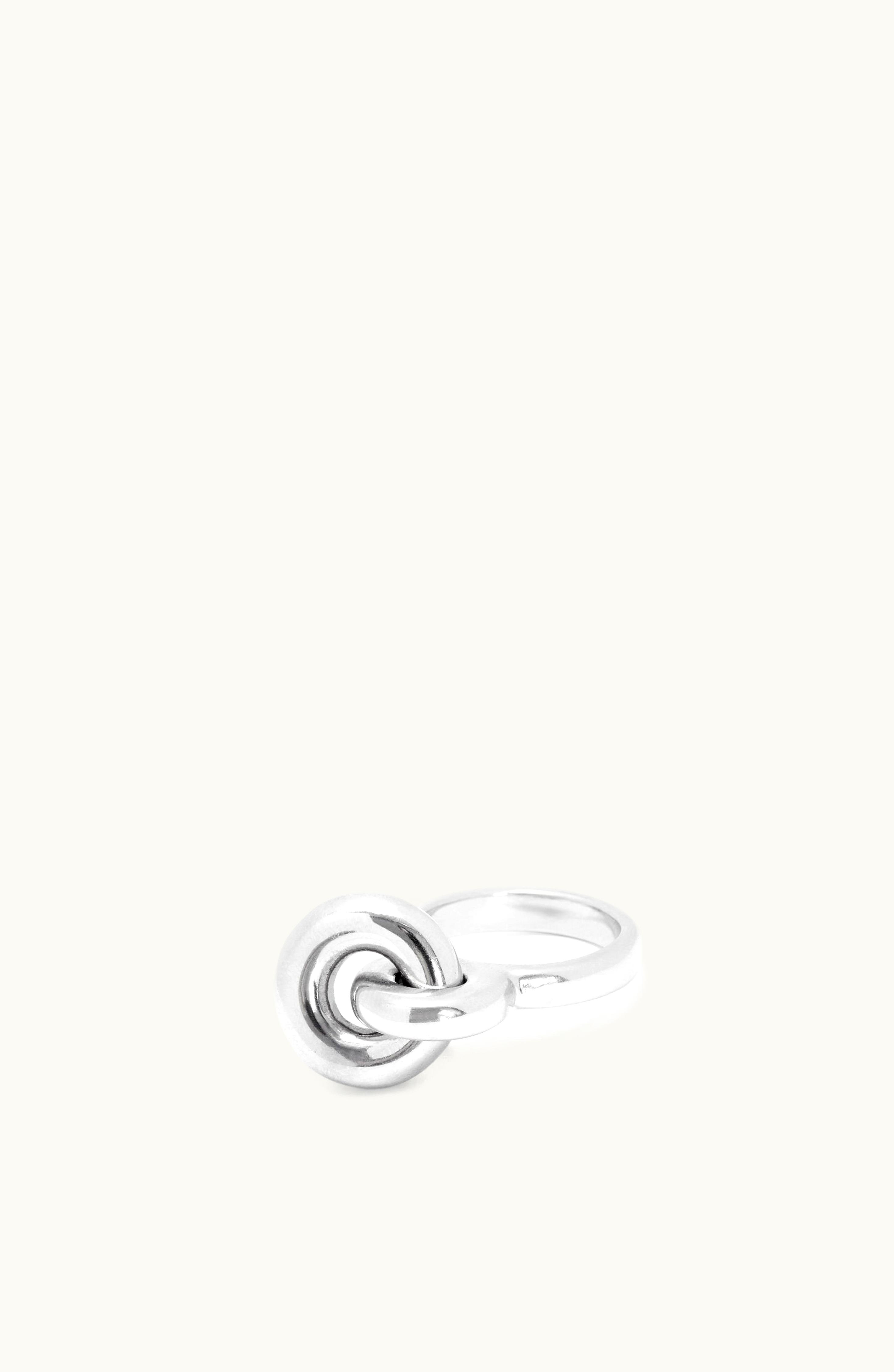 Loewe Loewe Donut Link Ring In Sterling Silver Silver
