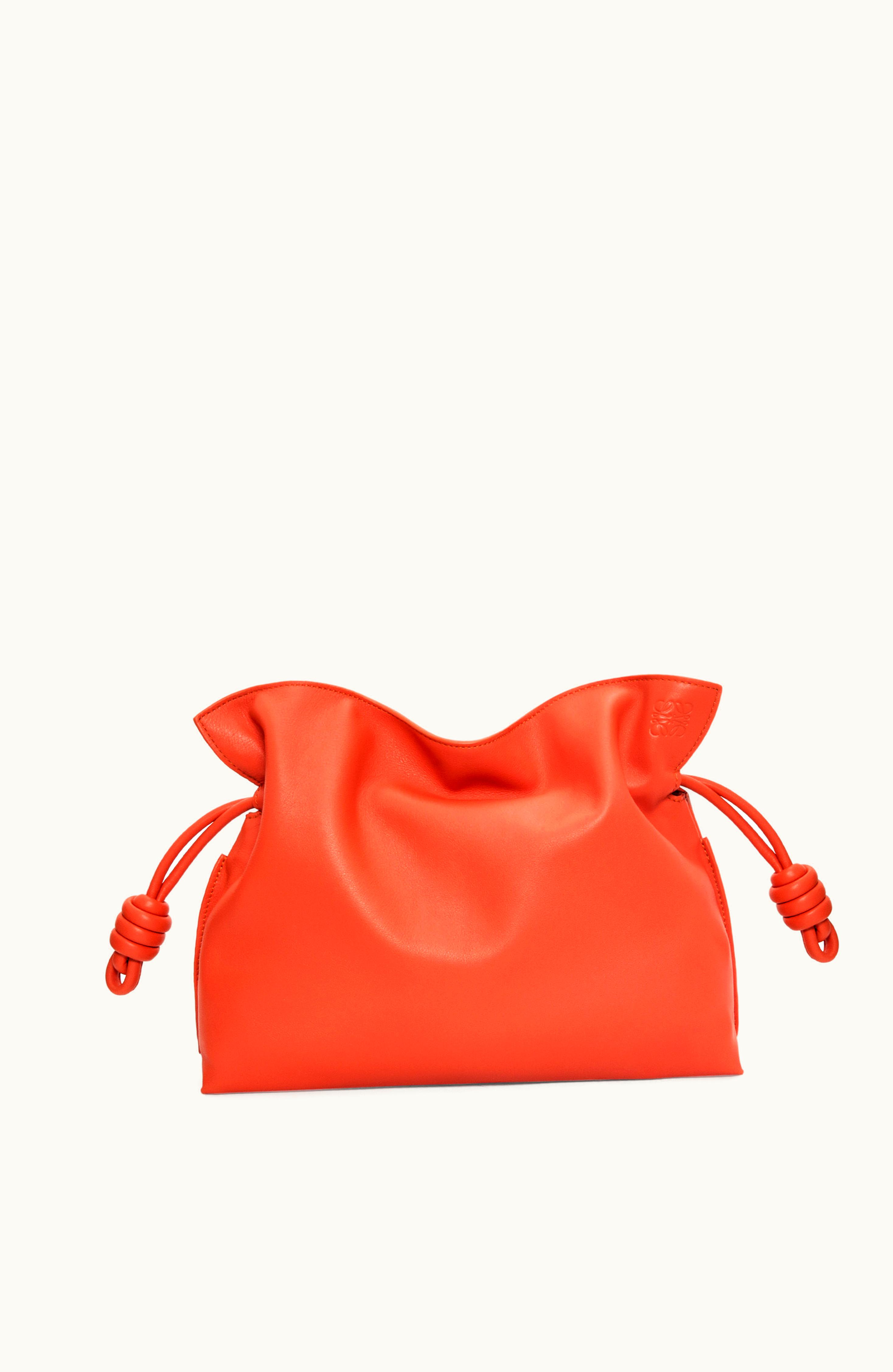Loewe Loewe Flamenco Clutch In Nappa Calfskin Sunrise Orange