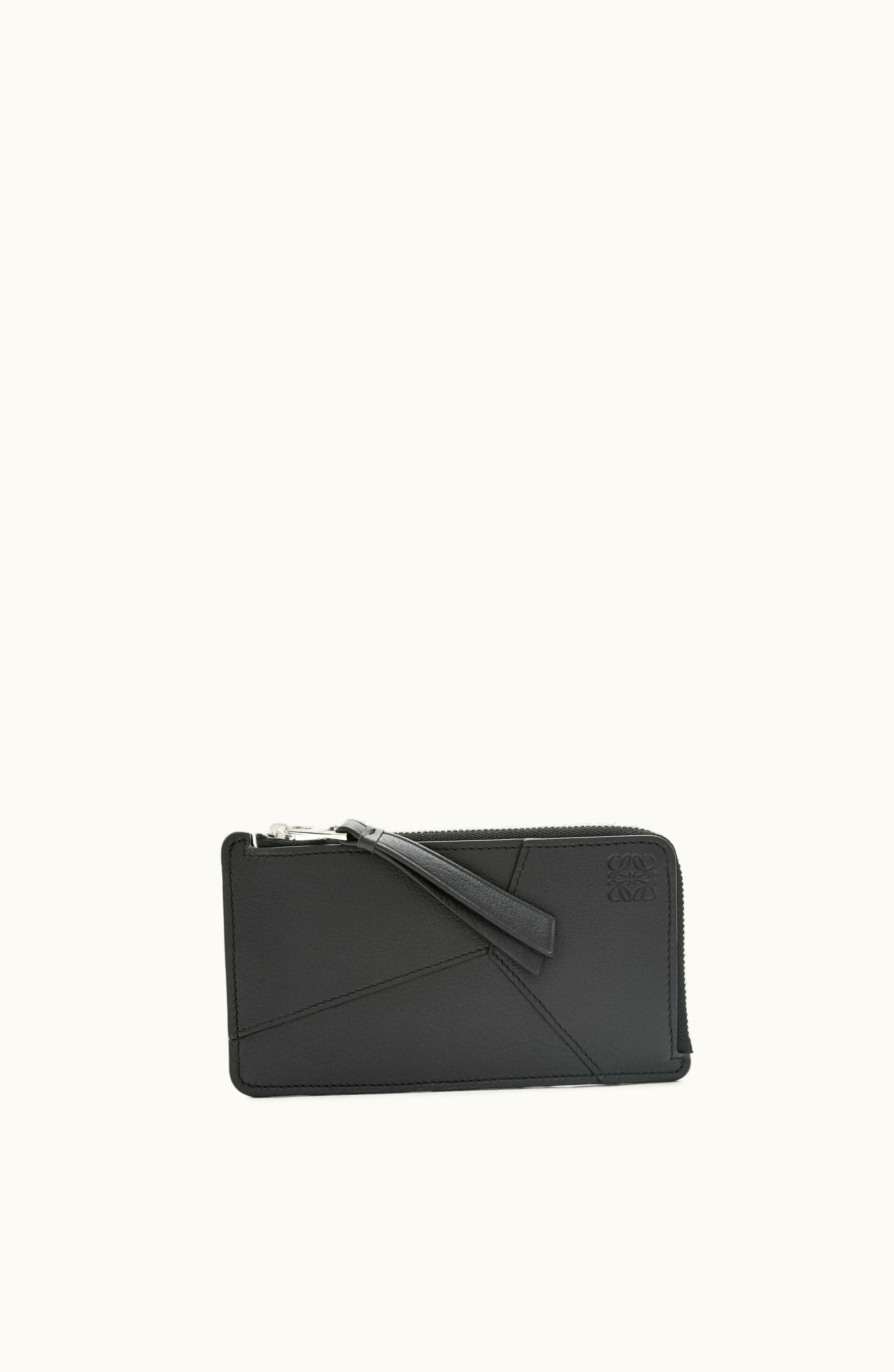 Loewe Loewe Puzzle Long Coin Cardholder In Classic Calfskin Black