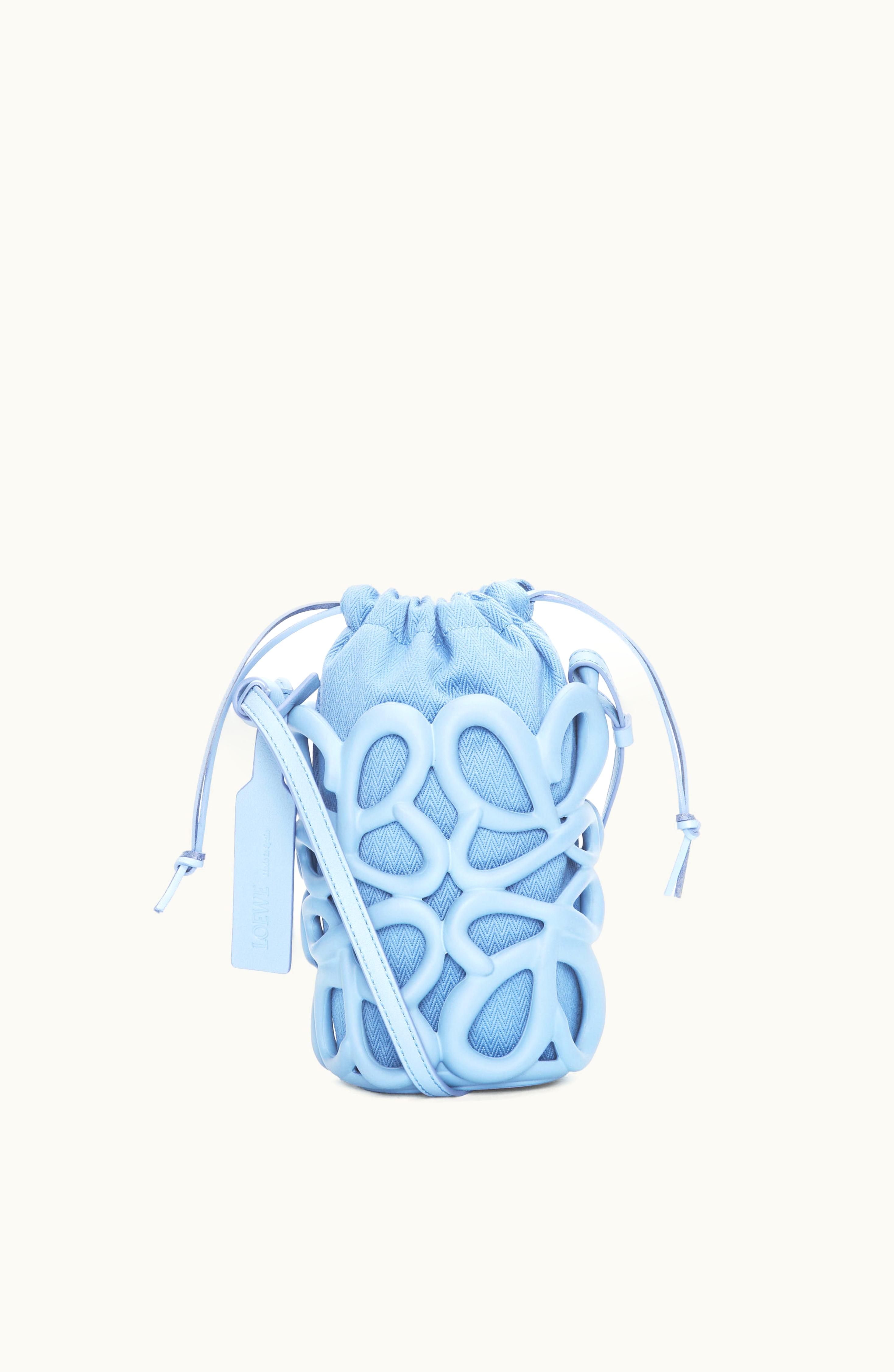 Loewe Loewe Anagram Inflated Pocket In Light Foam Rubber Dusty Blue