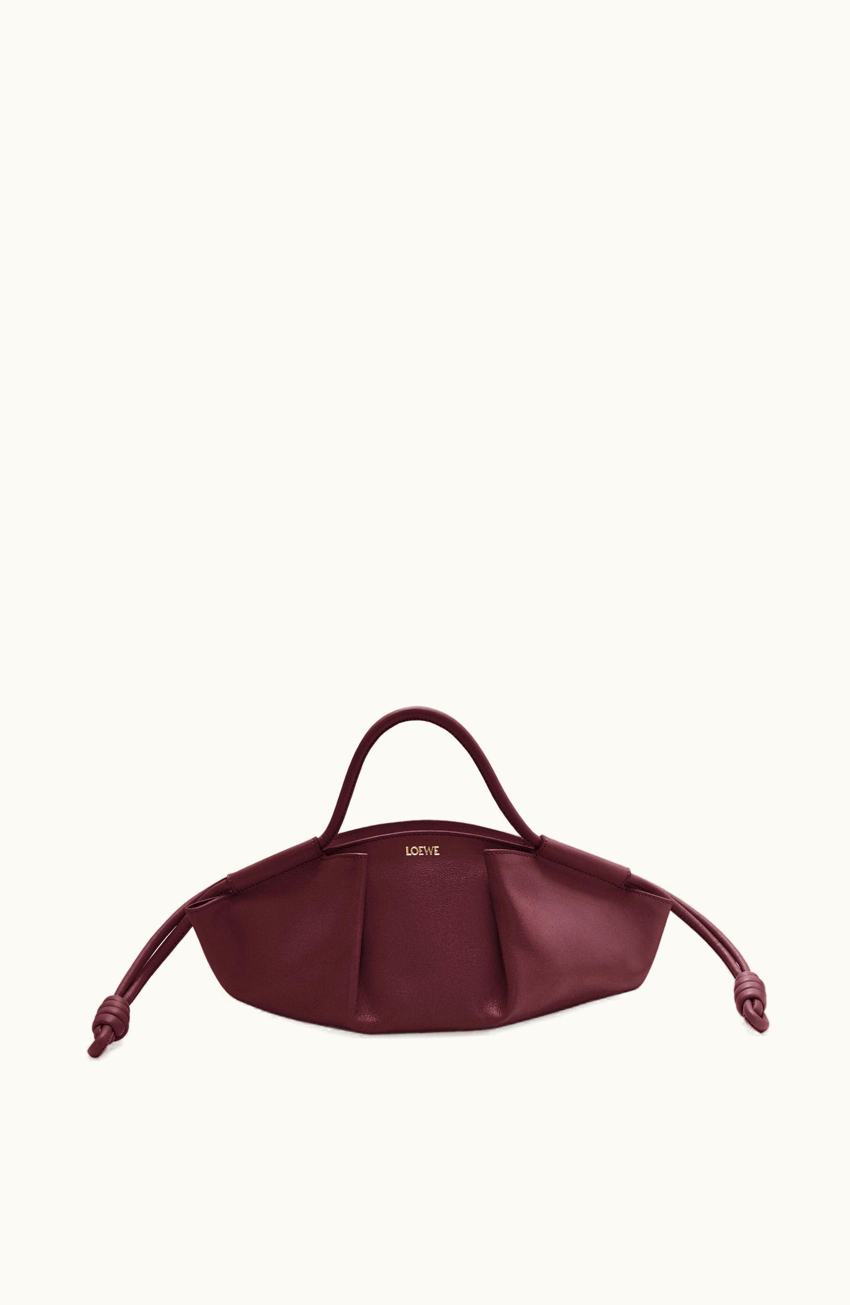 Loewe Loewe Small Paseo Bag In Shiny Nappa Calfskin Burgundy