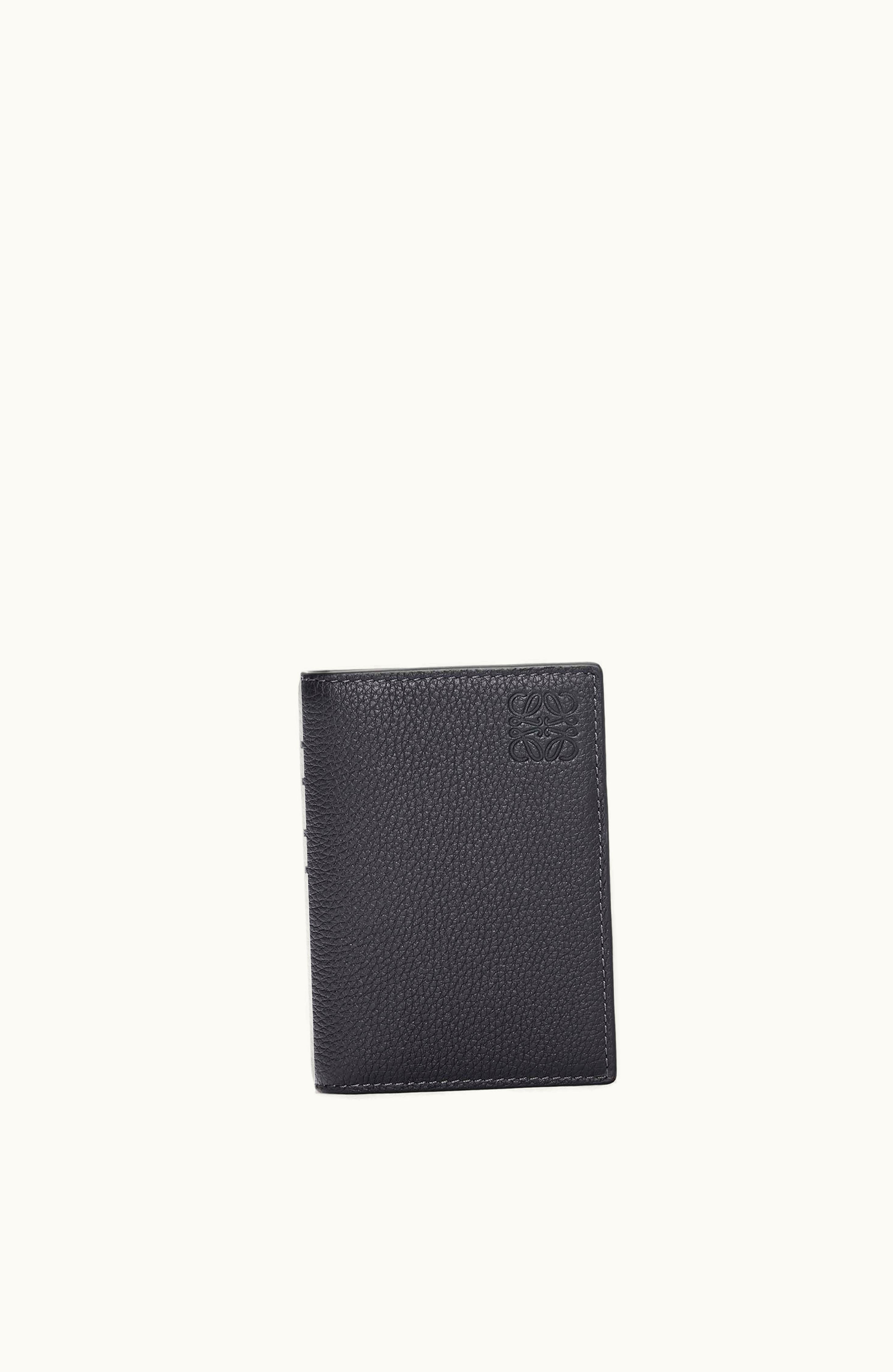 Loewe Loewe Bifold Cardholder In Soft Grained Calfskin Black