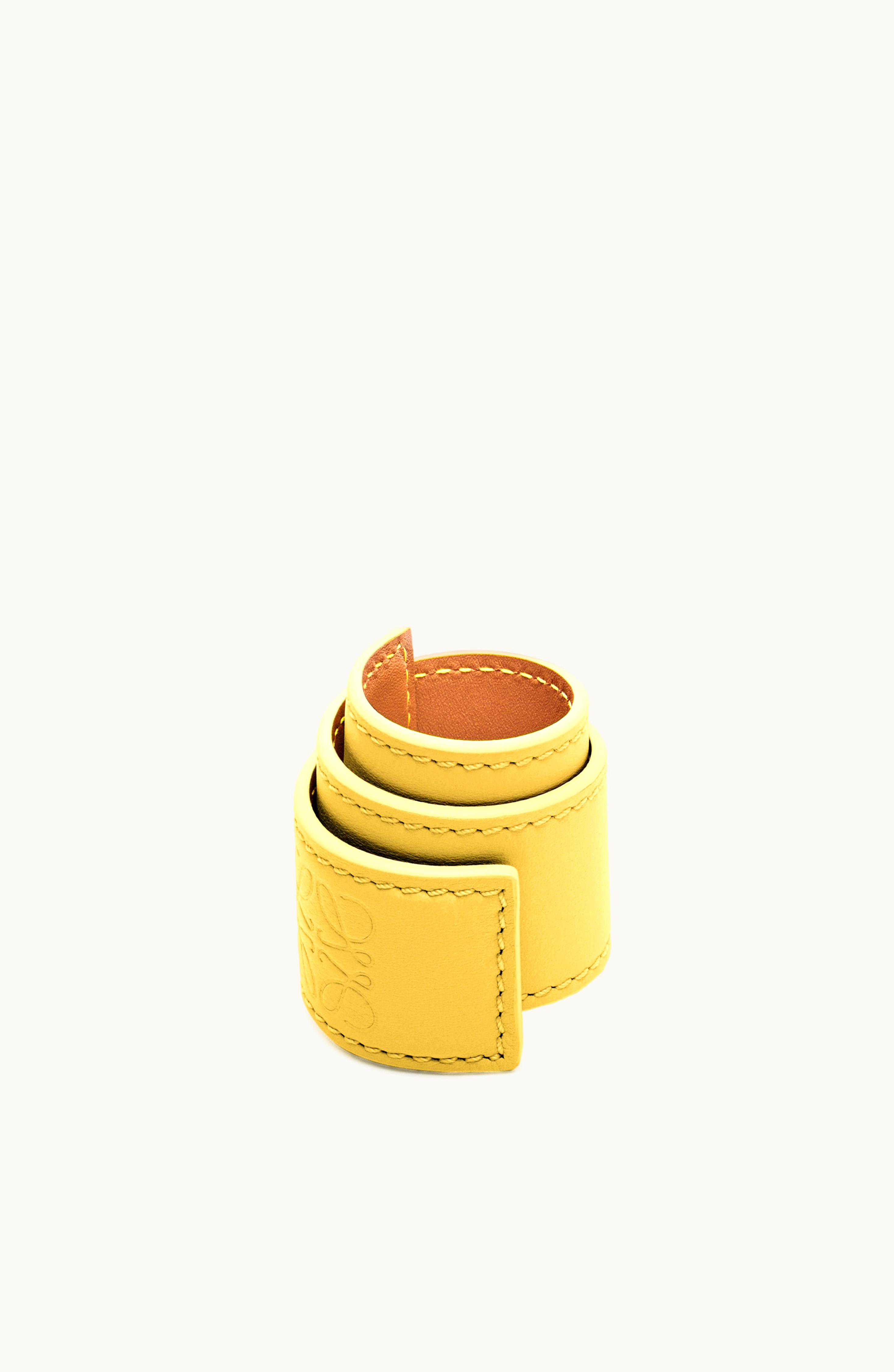 Loewe Loewe Small Slap Bracelet In Calfskin Dark Yellow