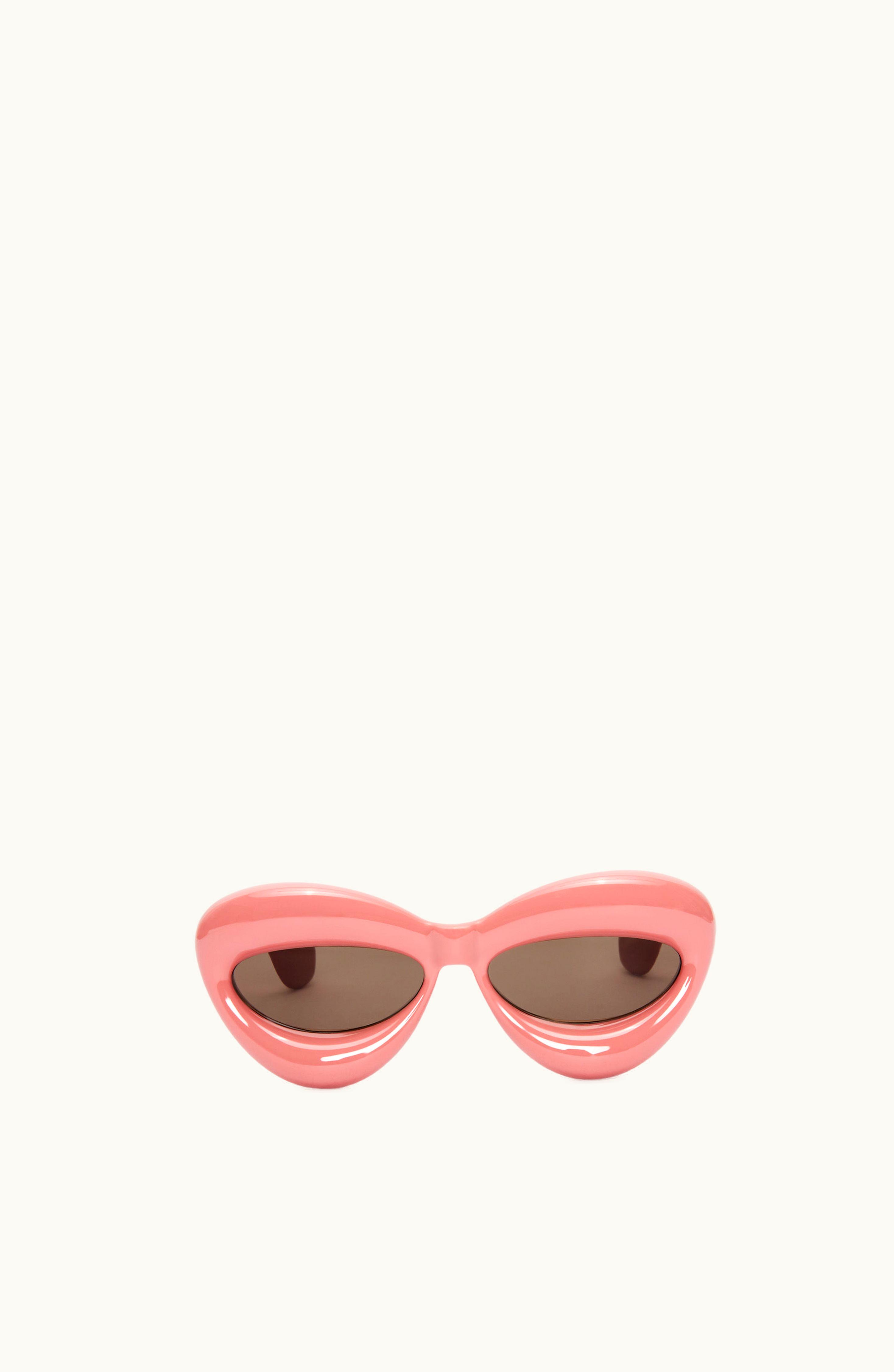 Loewe Loewe Inflated Cateye Sunglasses In Nylon Dusty Pink