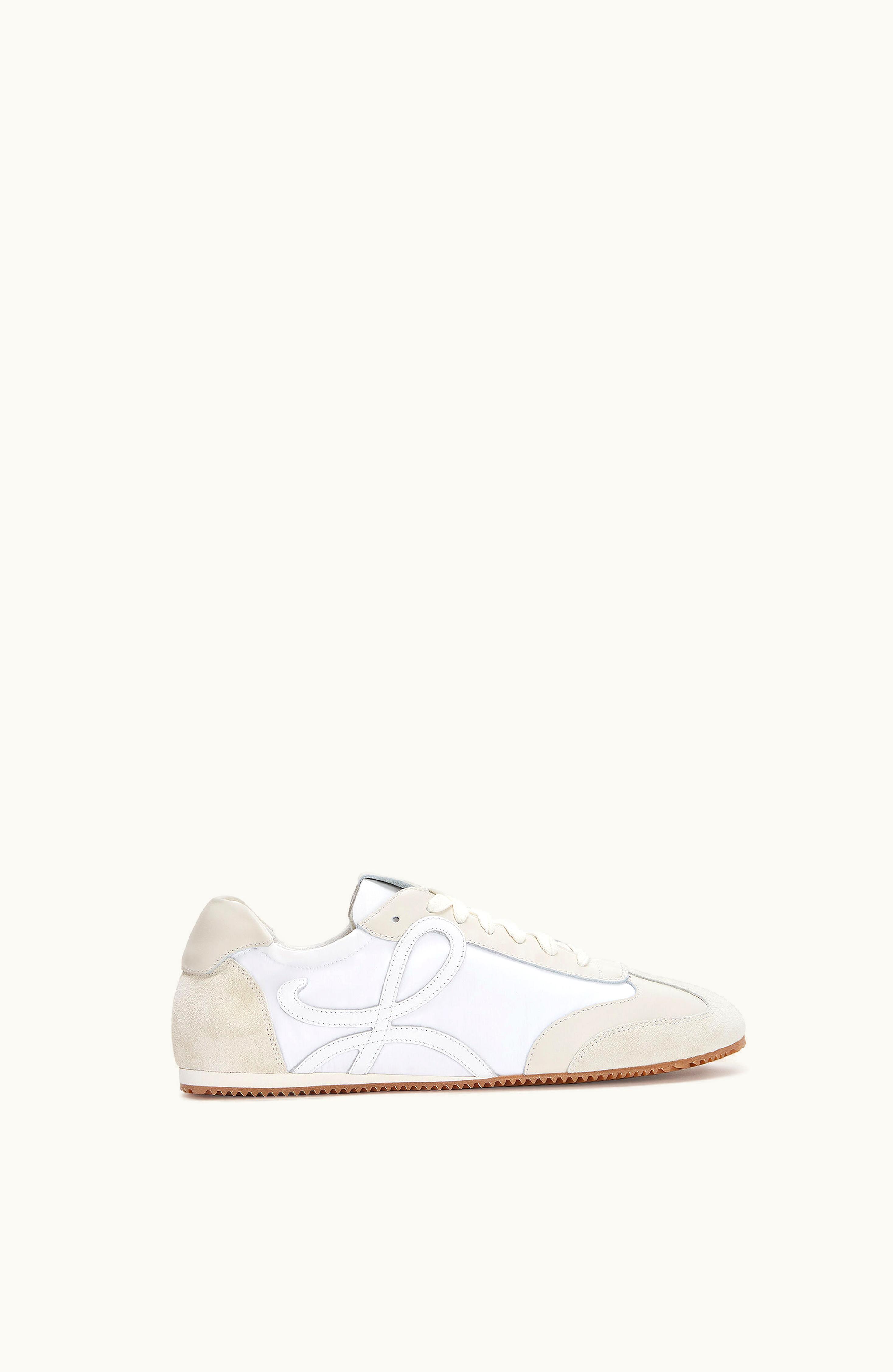 Loewe Loewe Ballet Runner In Nylon And Leather White / Off-white