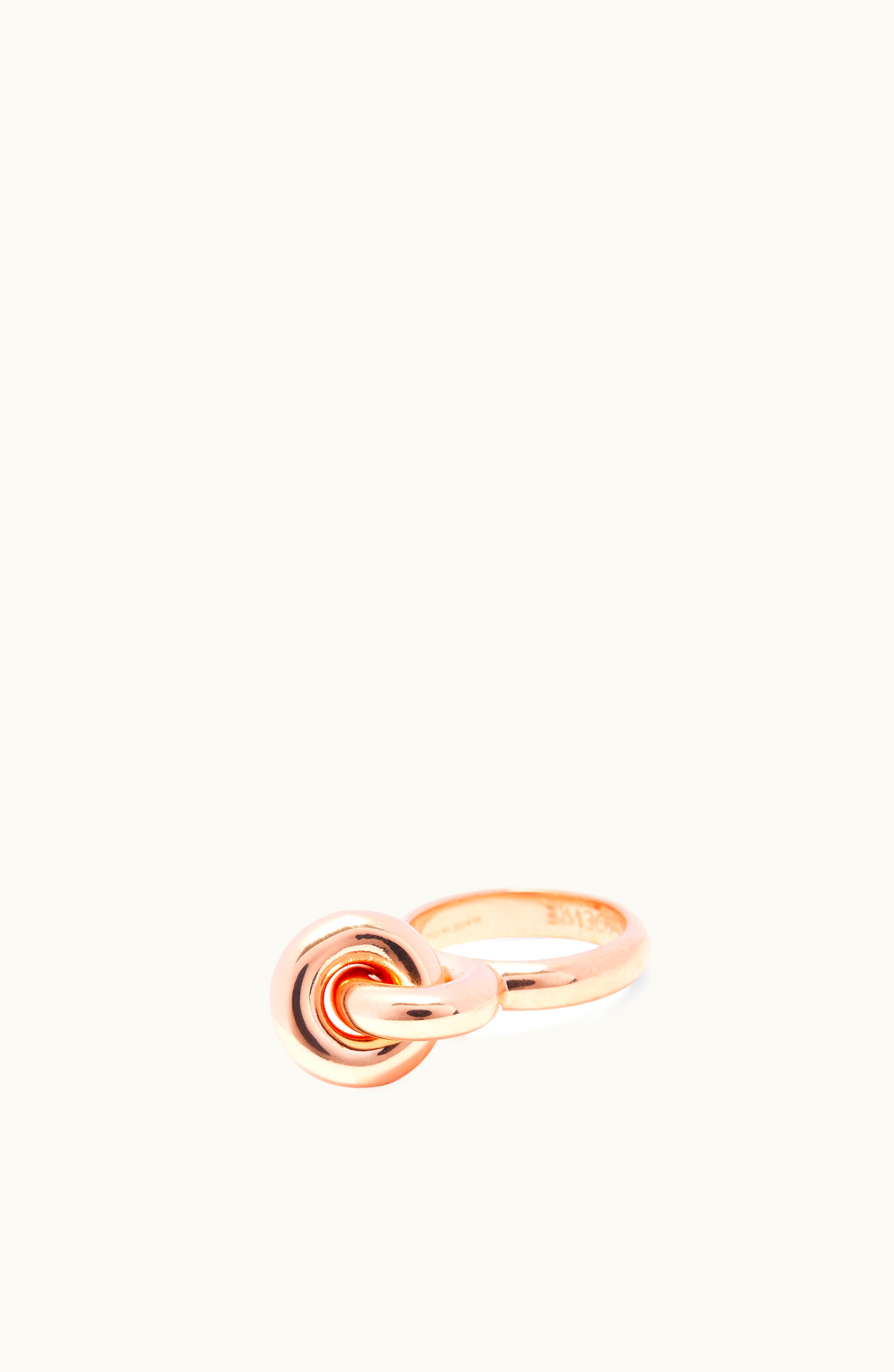 Loewe Loewe Donut Link Ring In Sterling Silver Rose Gold