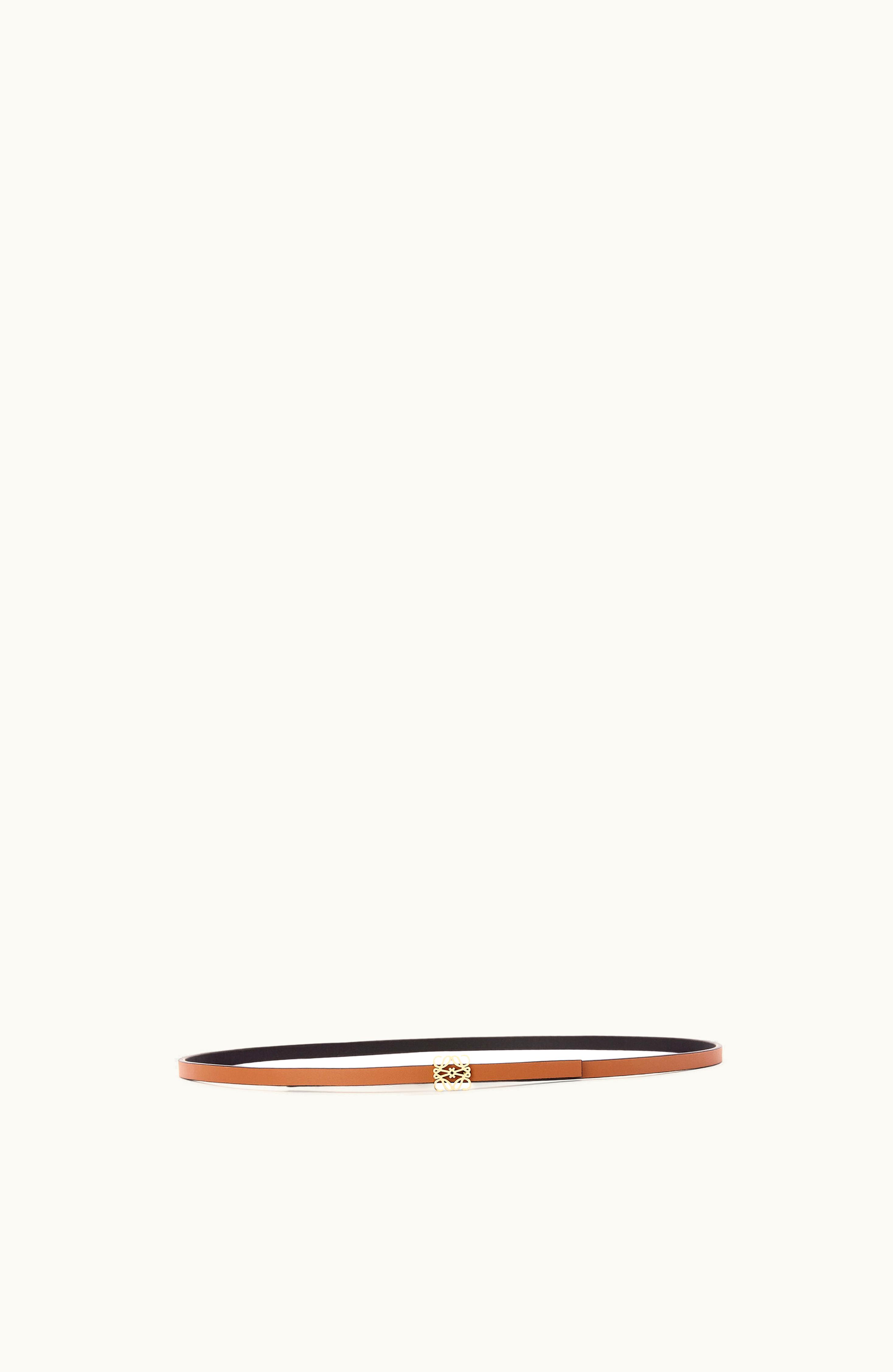 Loewe Loewe Reversible Anagram Belt In Smooth Calfskin Tan / Black / Gold E619244X19-2544