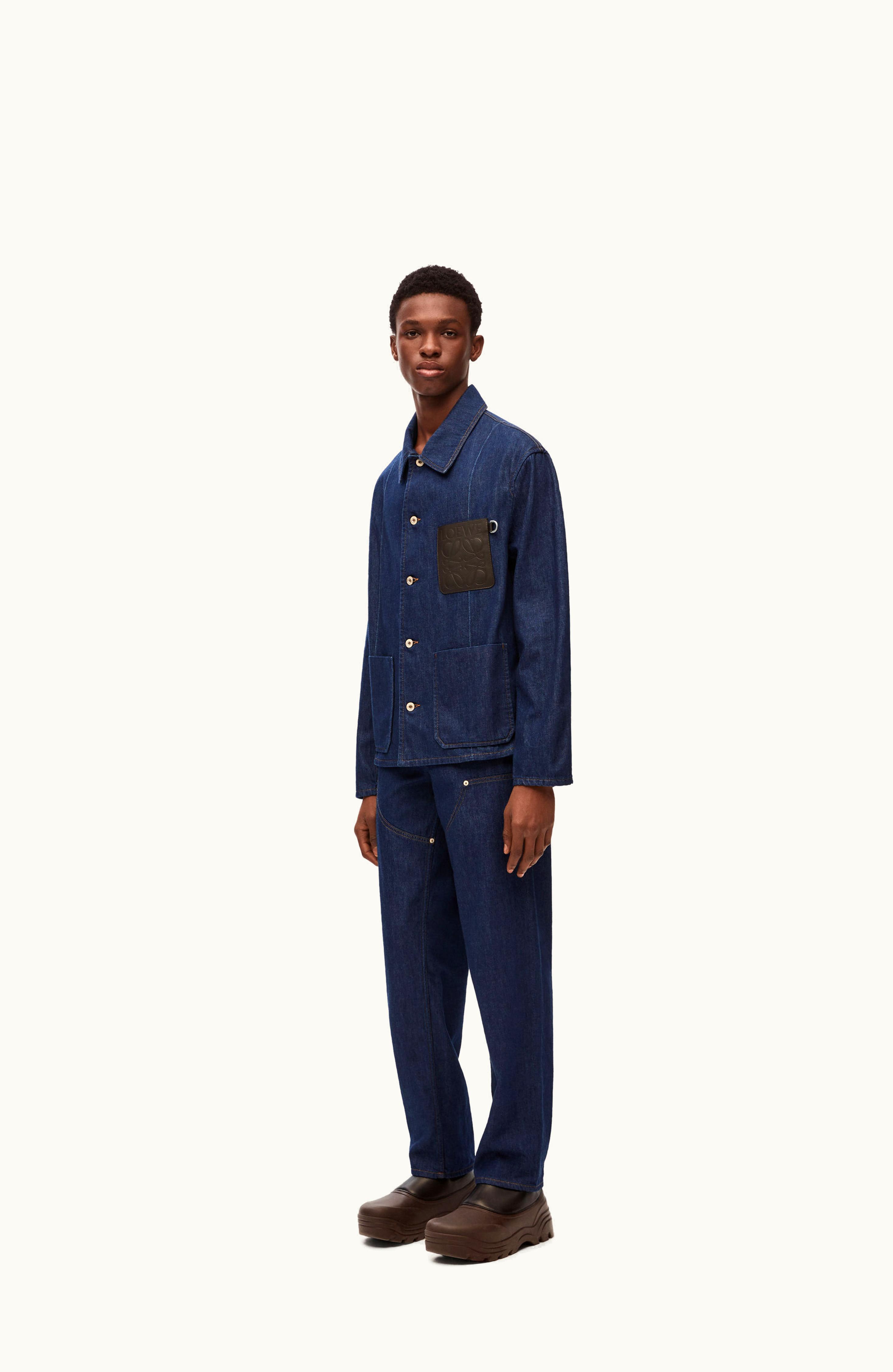 Loewe Loewe Workwear Jacket In Denim Navy Blue