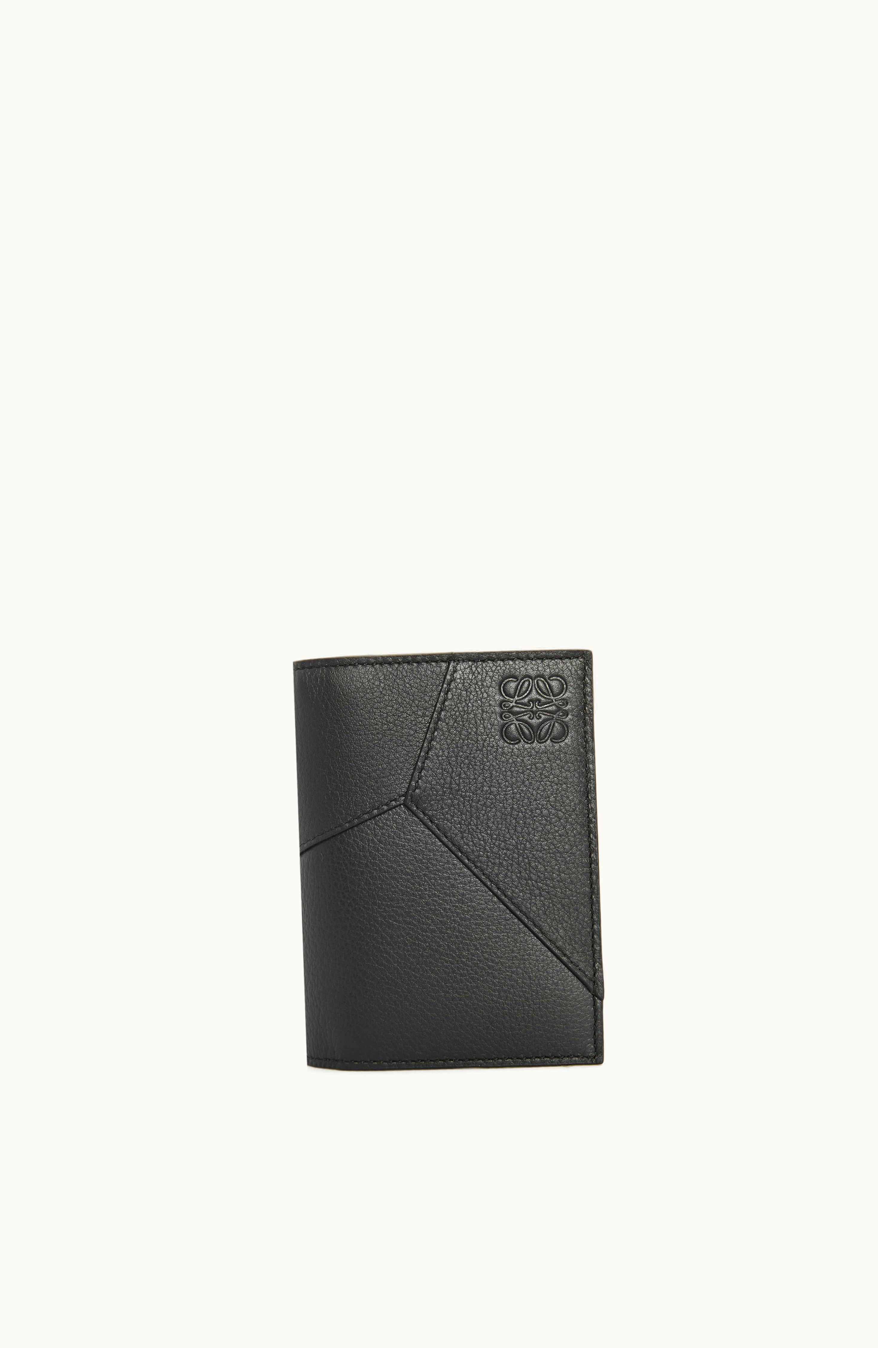 Loewe Loewe Puzzle Bifold Cardholder In Classic Calfskin Black