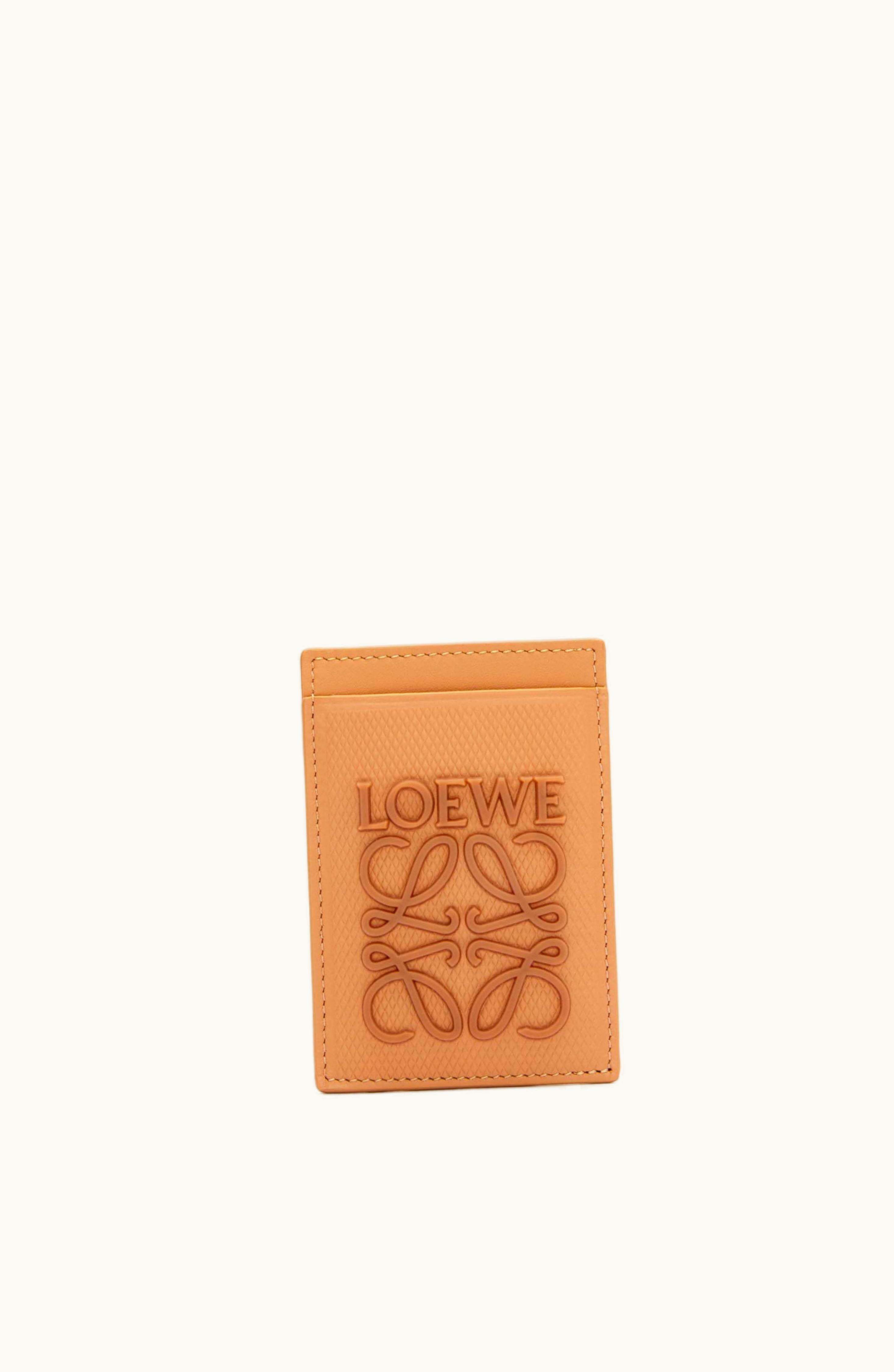 Loewe Loewe Slim Cardholder In Diamond Calfskin Warm Desert