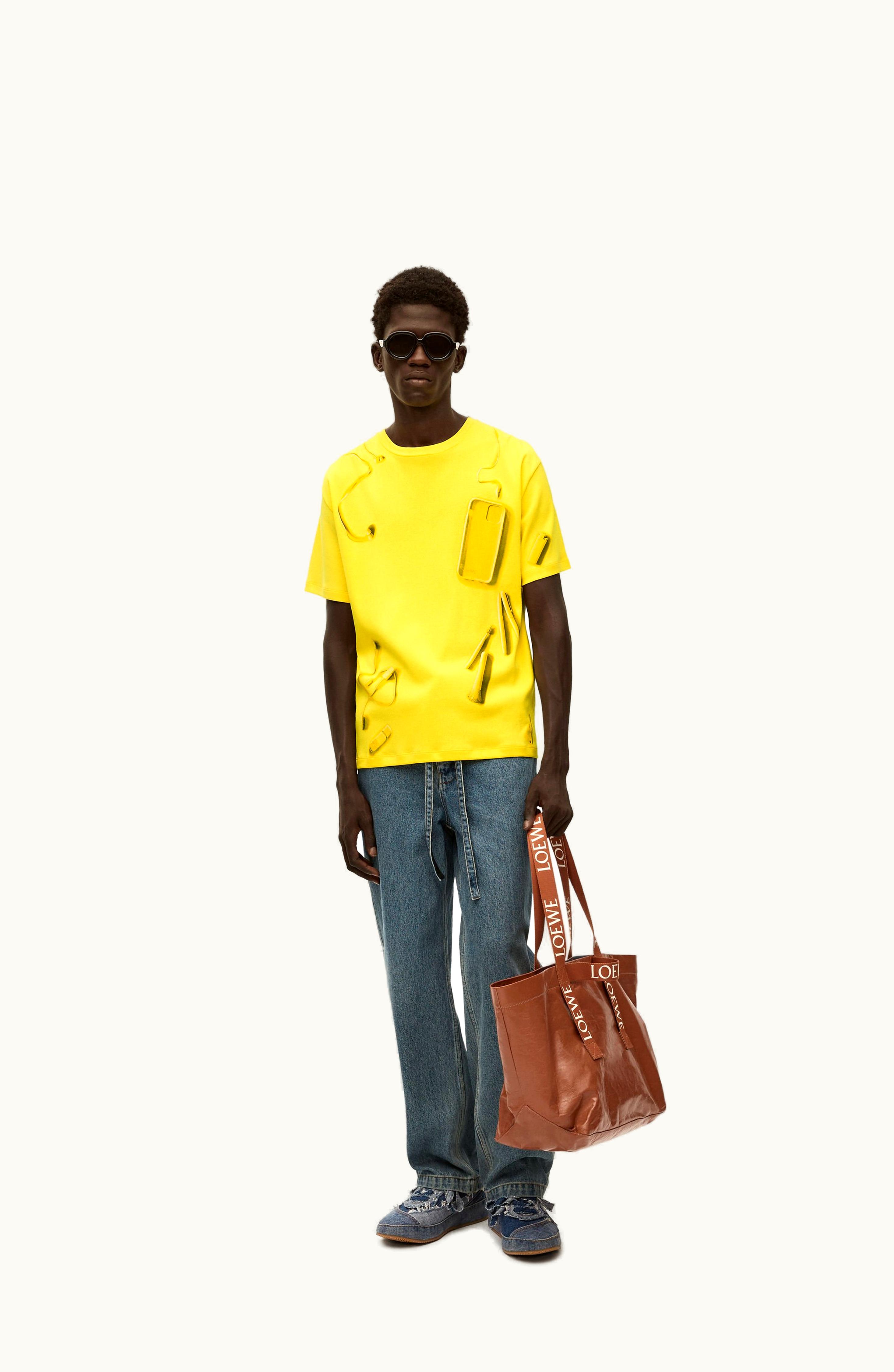 Loewe Loewe Drawstring Jeans In Denim Blue Jeans Chine