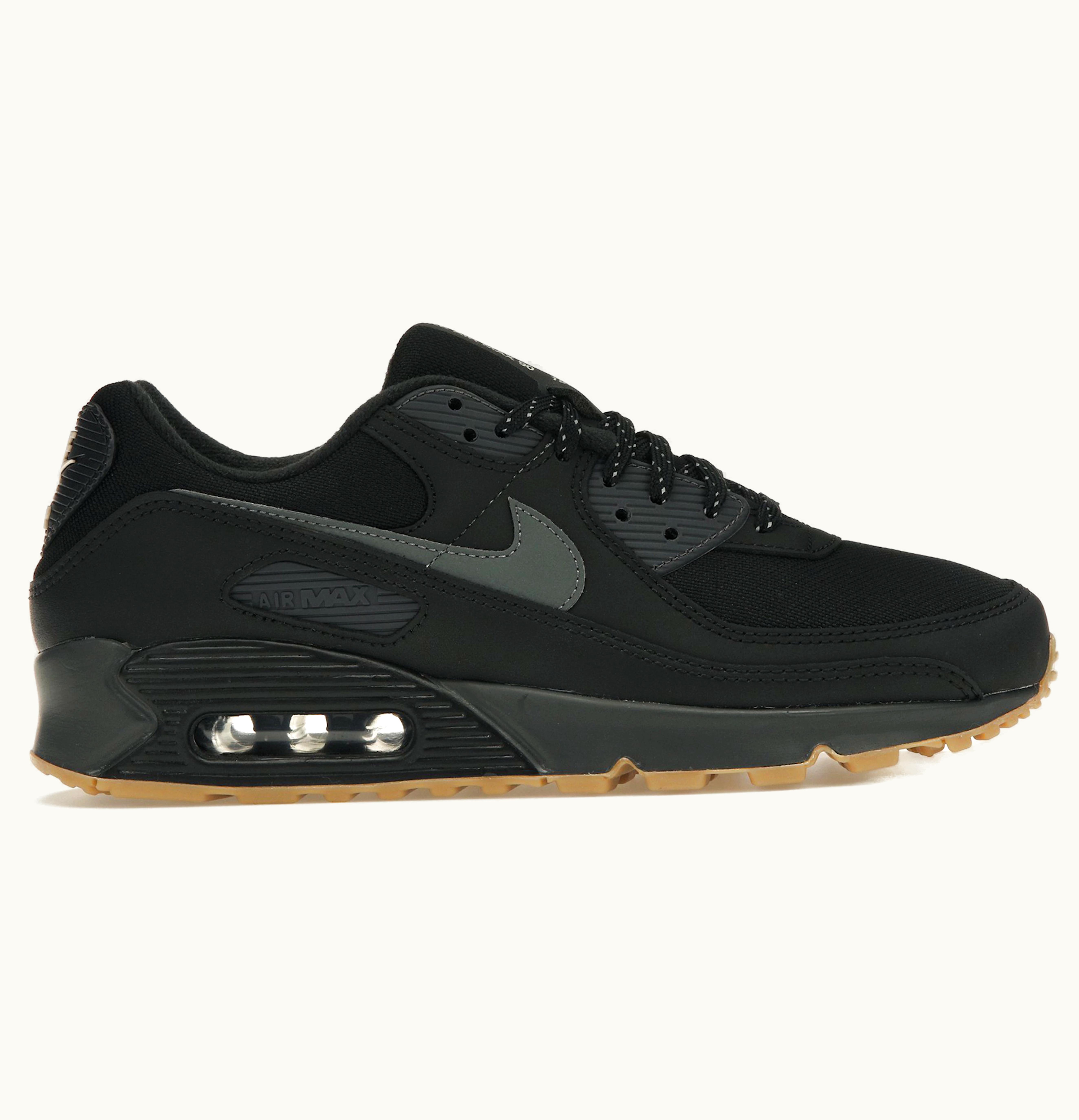 Nike Nike Air Max 90 Black Smoke Grey Gum Reflective