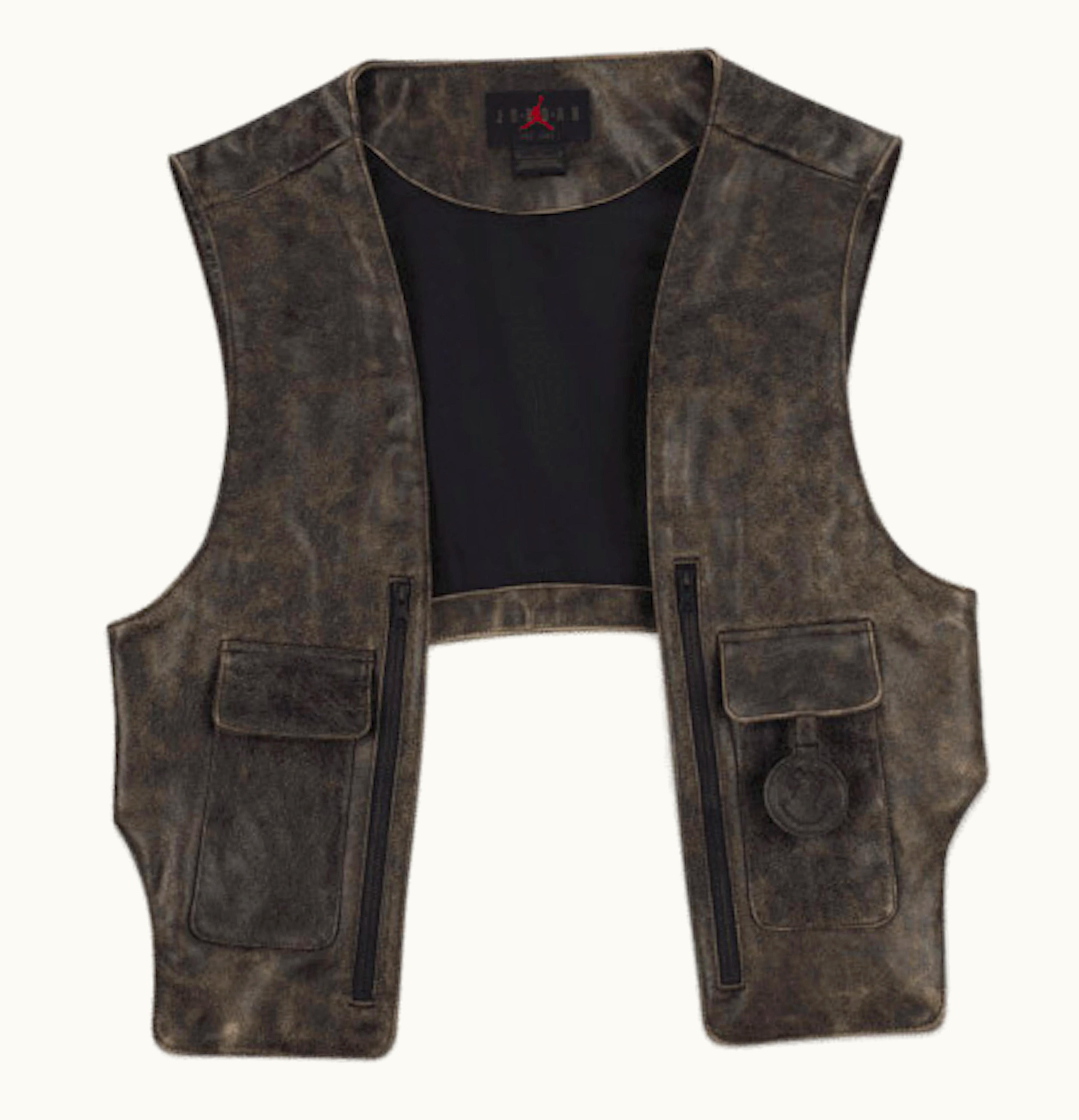 Nike Nike Jordan X J Balvin Leather Vest Brown Black