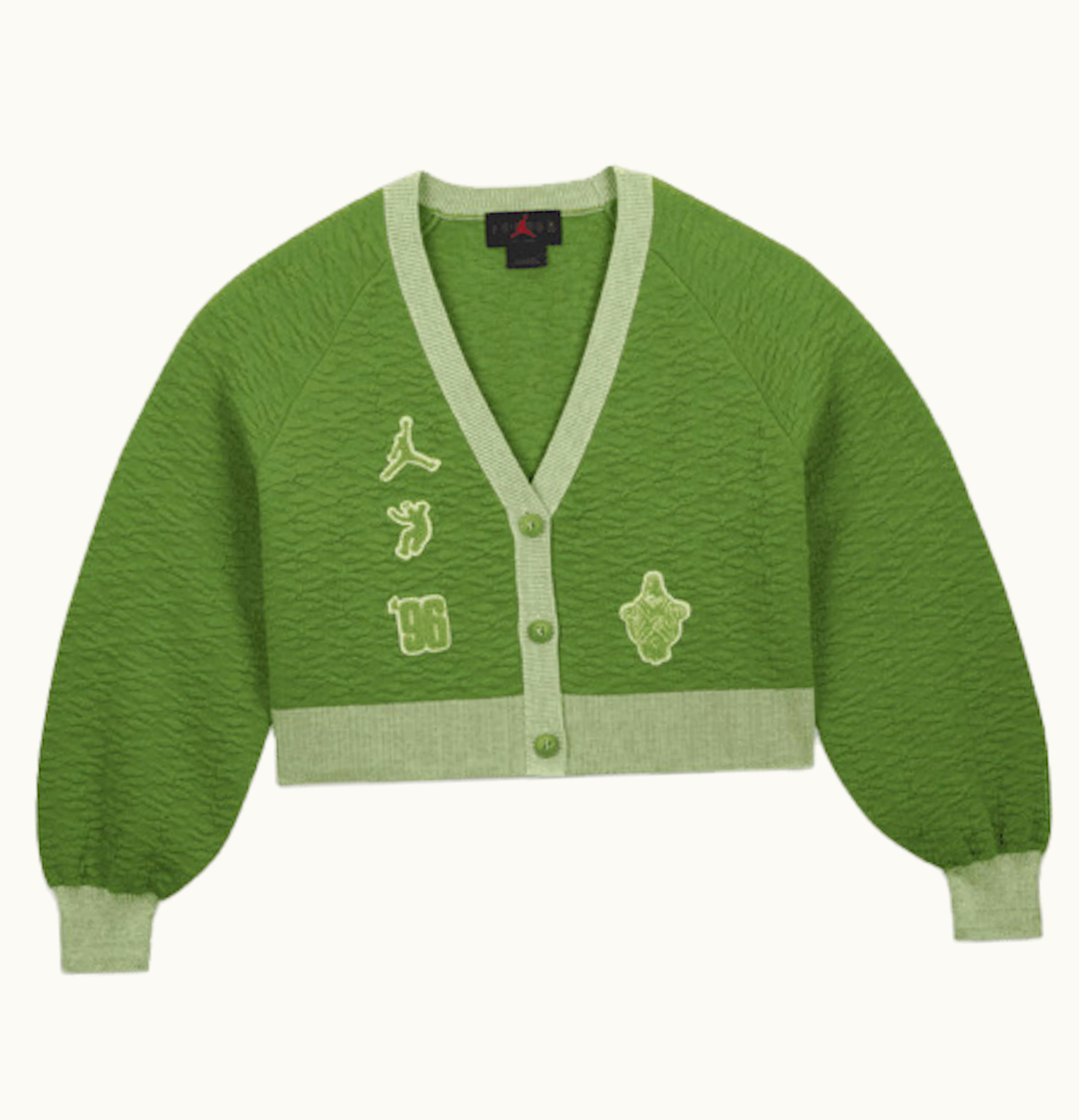 Jordan Jordan X Union X Bephies Beauty Supply Womens Cardigan Chlorophyll Lime Ice