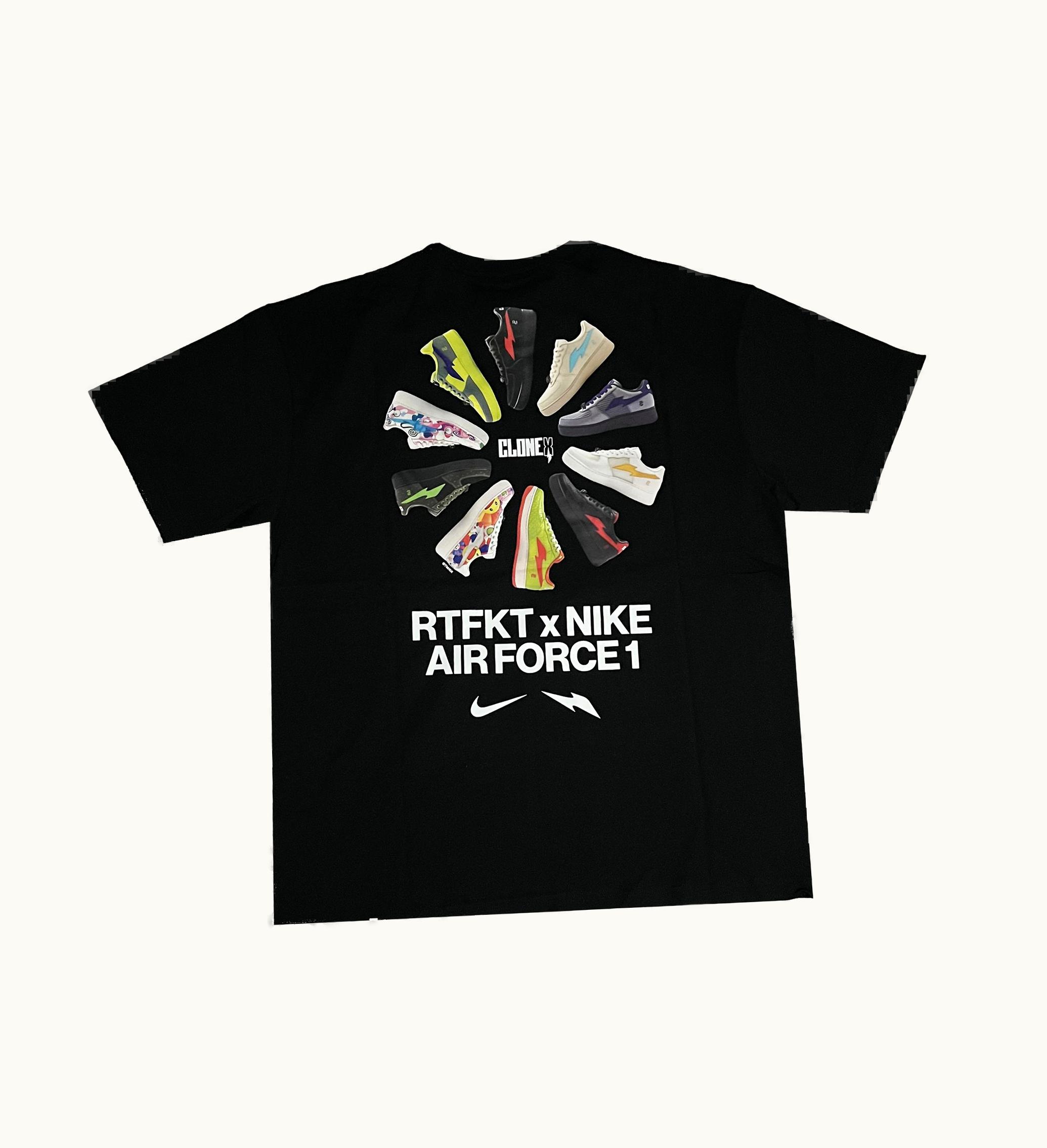 Nike Nike X Rtfkt Air Force 1 T Shirt Black