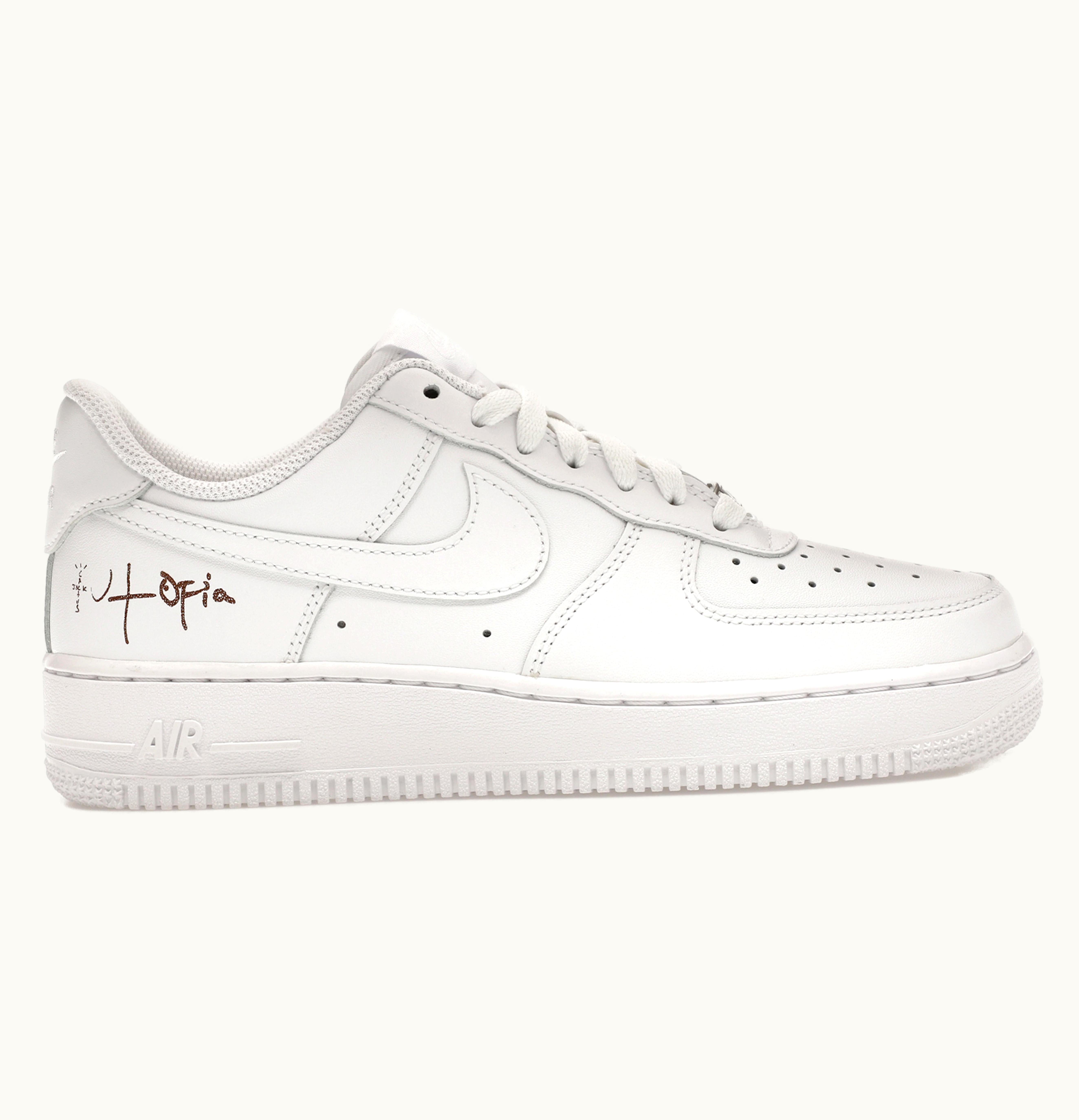 Nike Nike Air Force 1 Low 07 White Travis Scott Cactus Jack Utopia Edition Womens