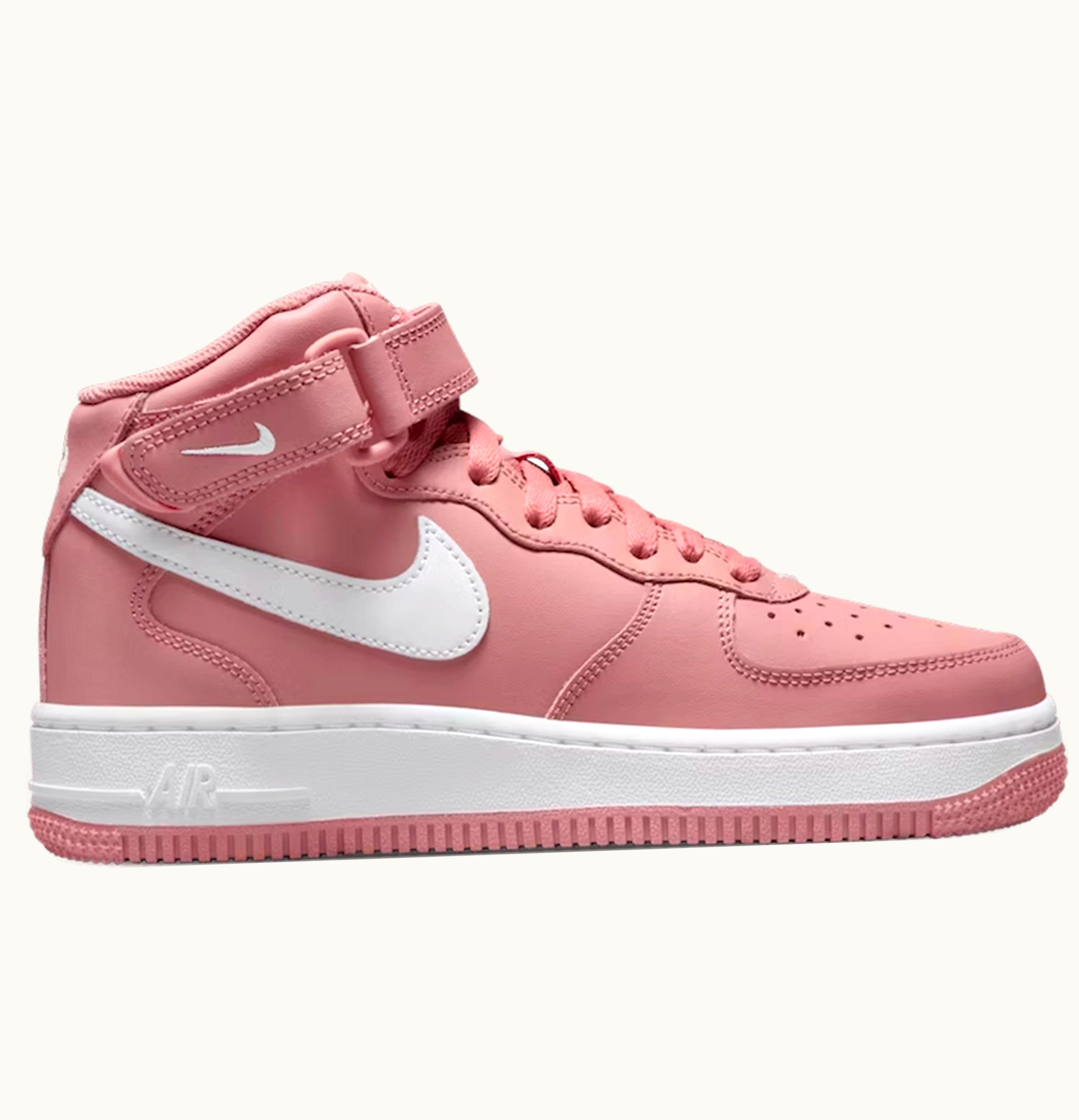 Nike Nike Air Force 1 Mid Le Red Stardust White Gs