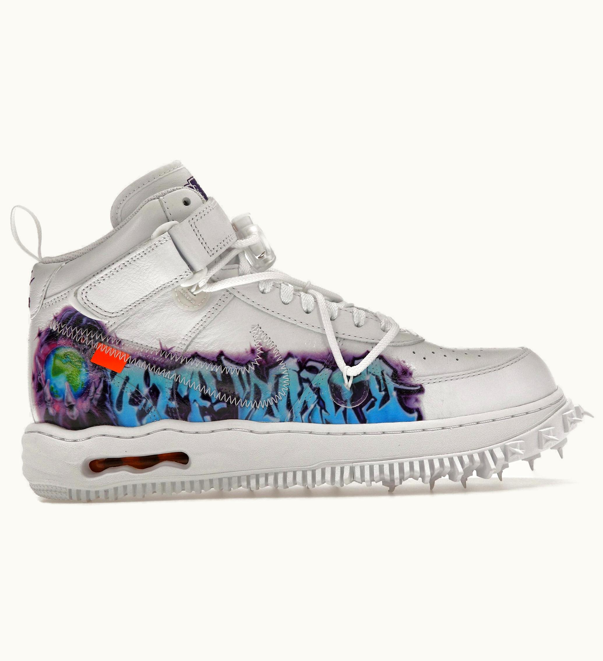 Nike Nike Air Force 1 Mid Off White Graffiti White