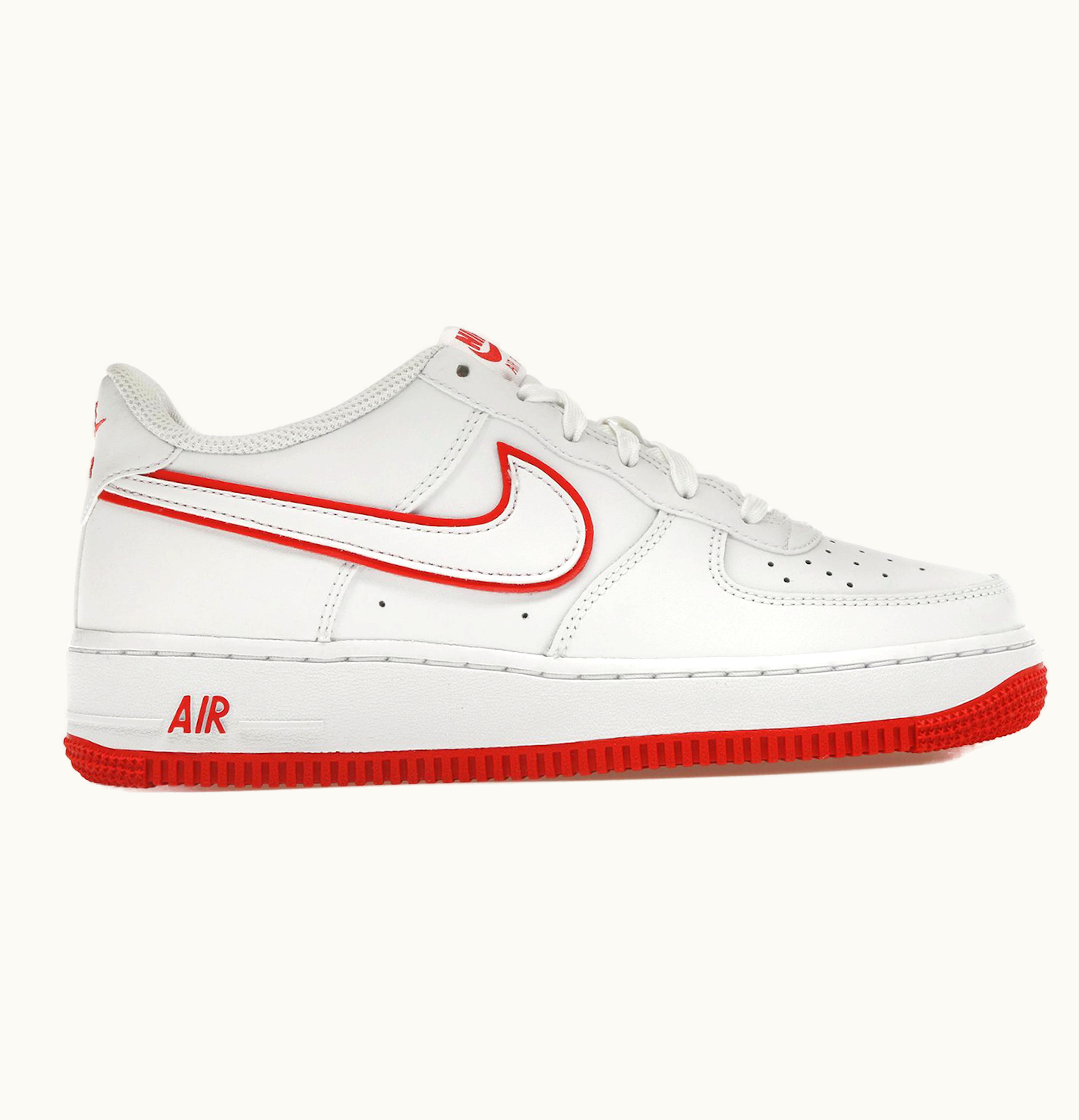 Nike Nike Air Force 1 Low White Picante Red Gs