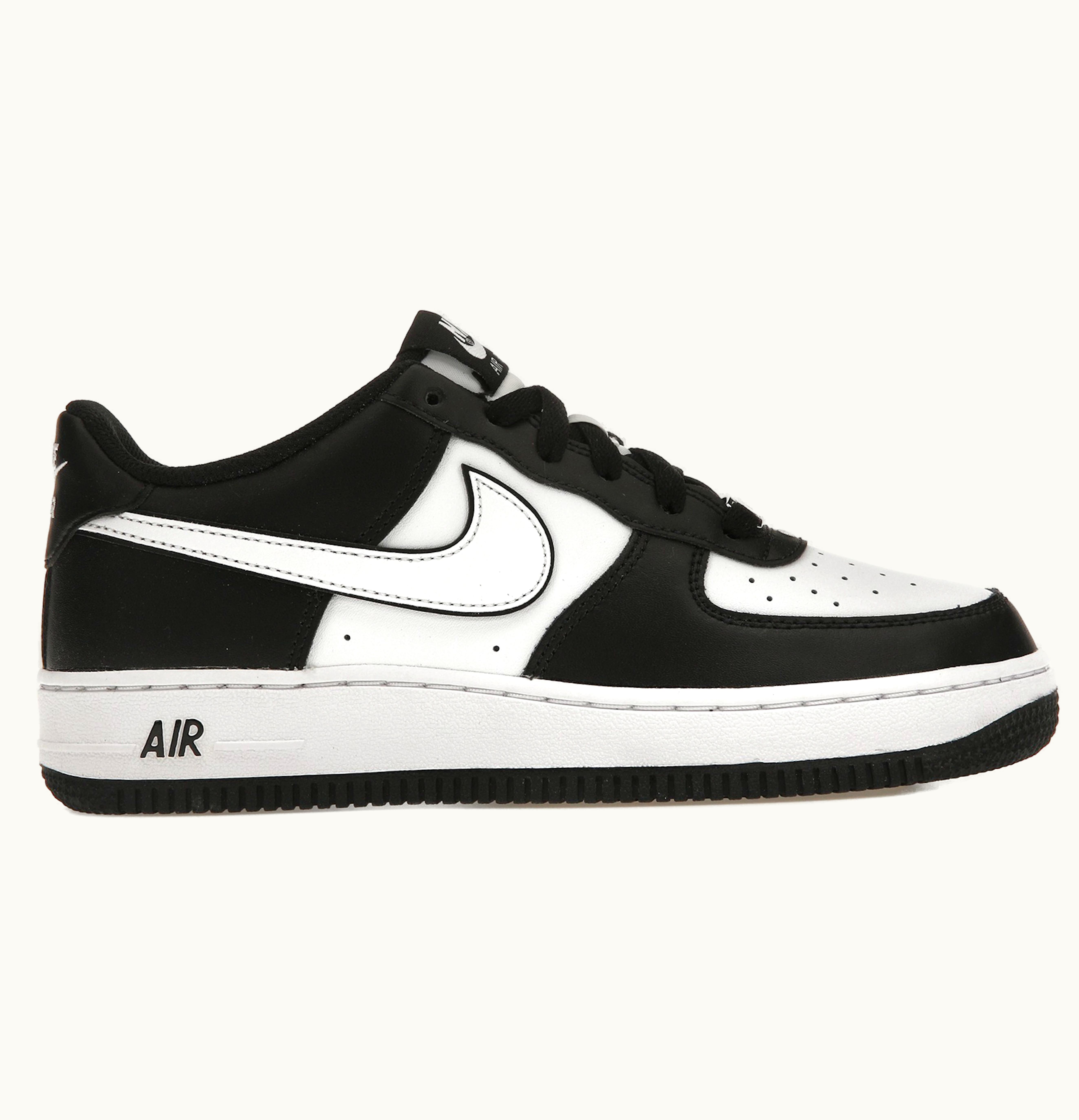 Nike Nike Air Force 1 Low Lv8 2 White Swoosh Panda Gs
