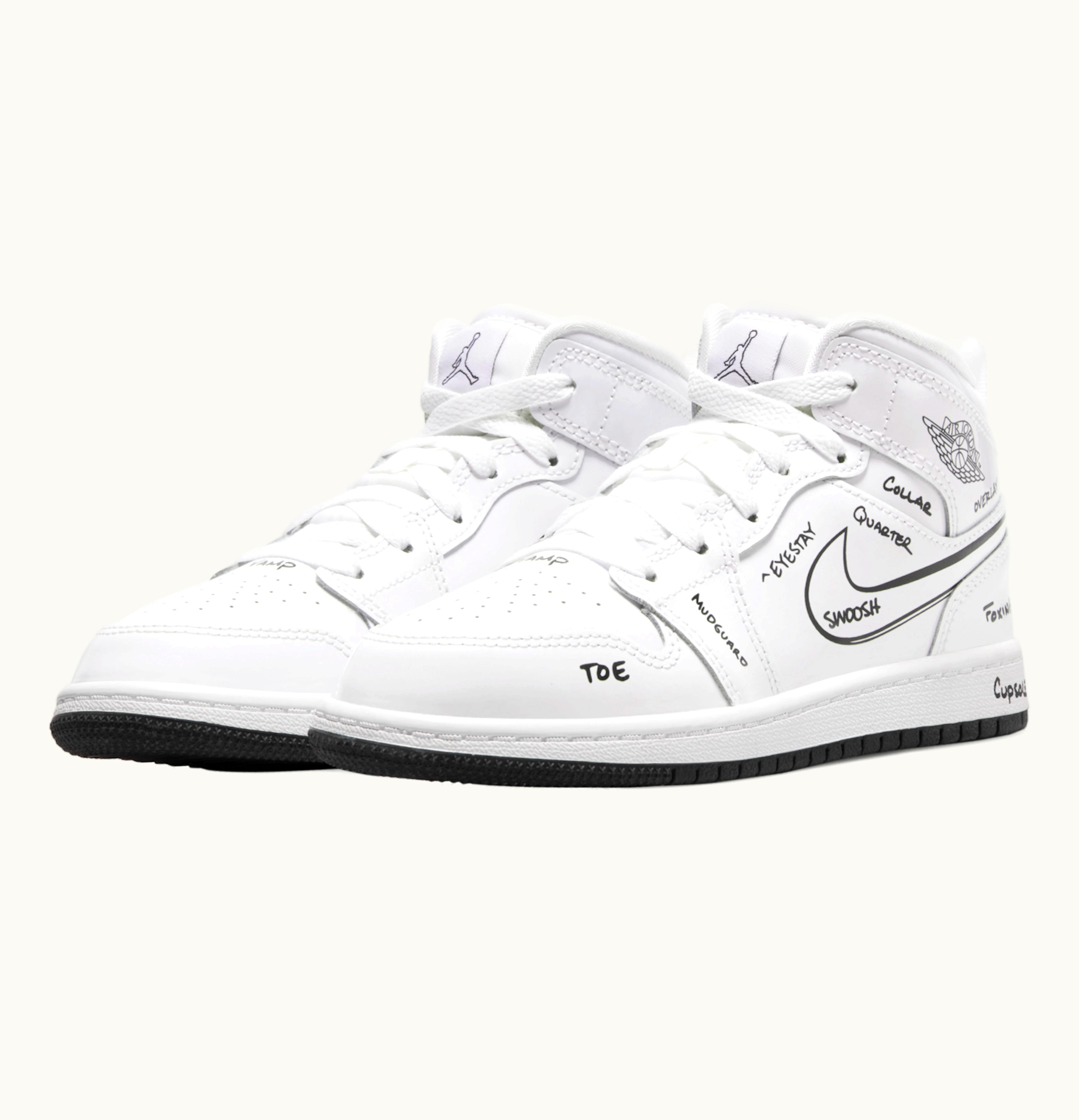 Jordan Air Jordan 1 Mid Schematic Ps