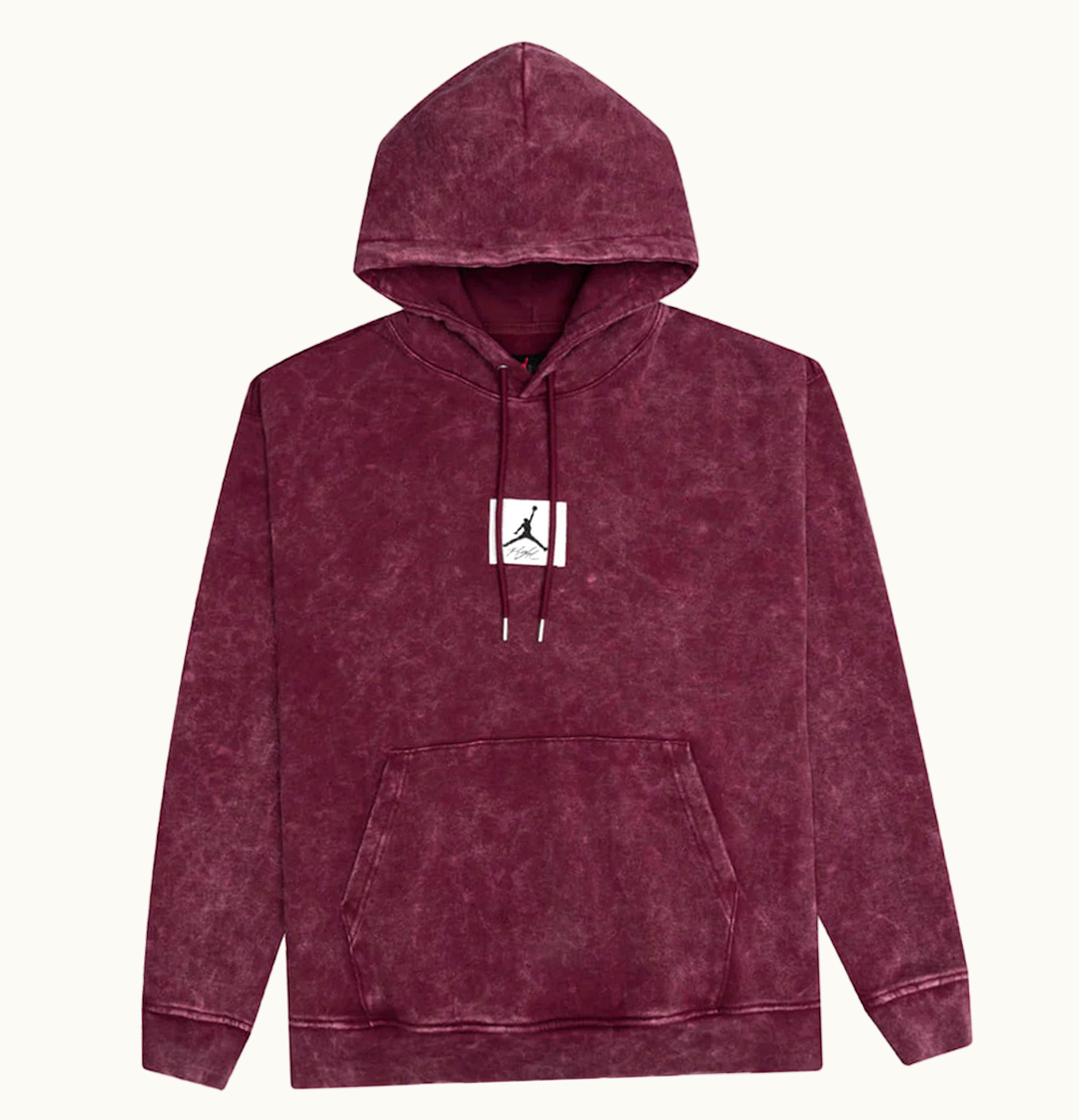Nike Nike Air Flight Washed Fleece Hoodie Cherrywood Red