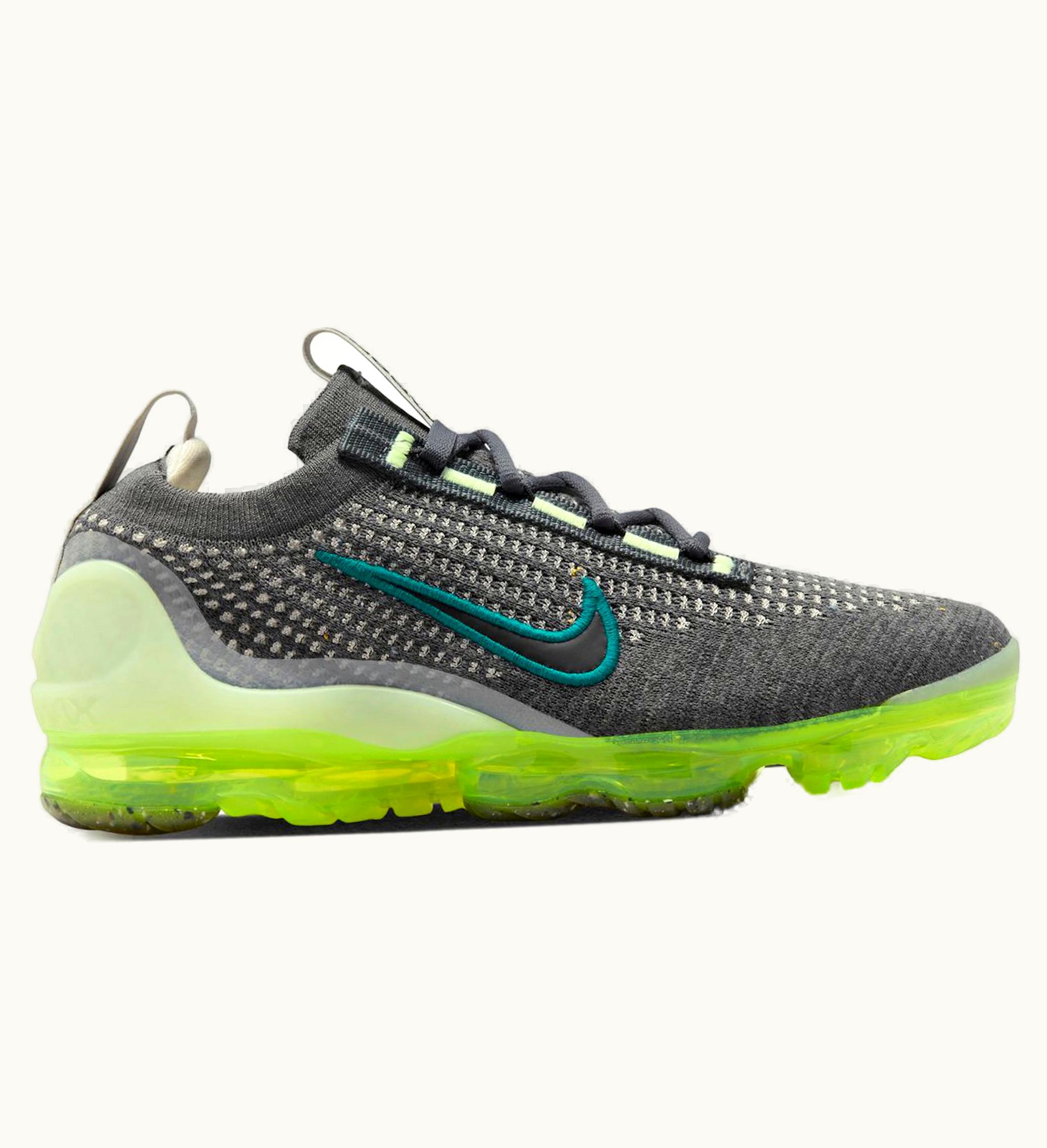 Nike Nike Air Vapormax 2021 FK Dark Grey Barely Volt Gs