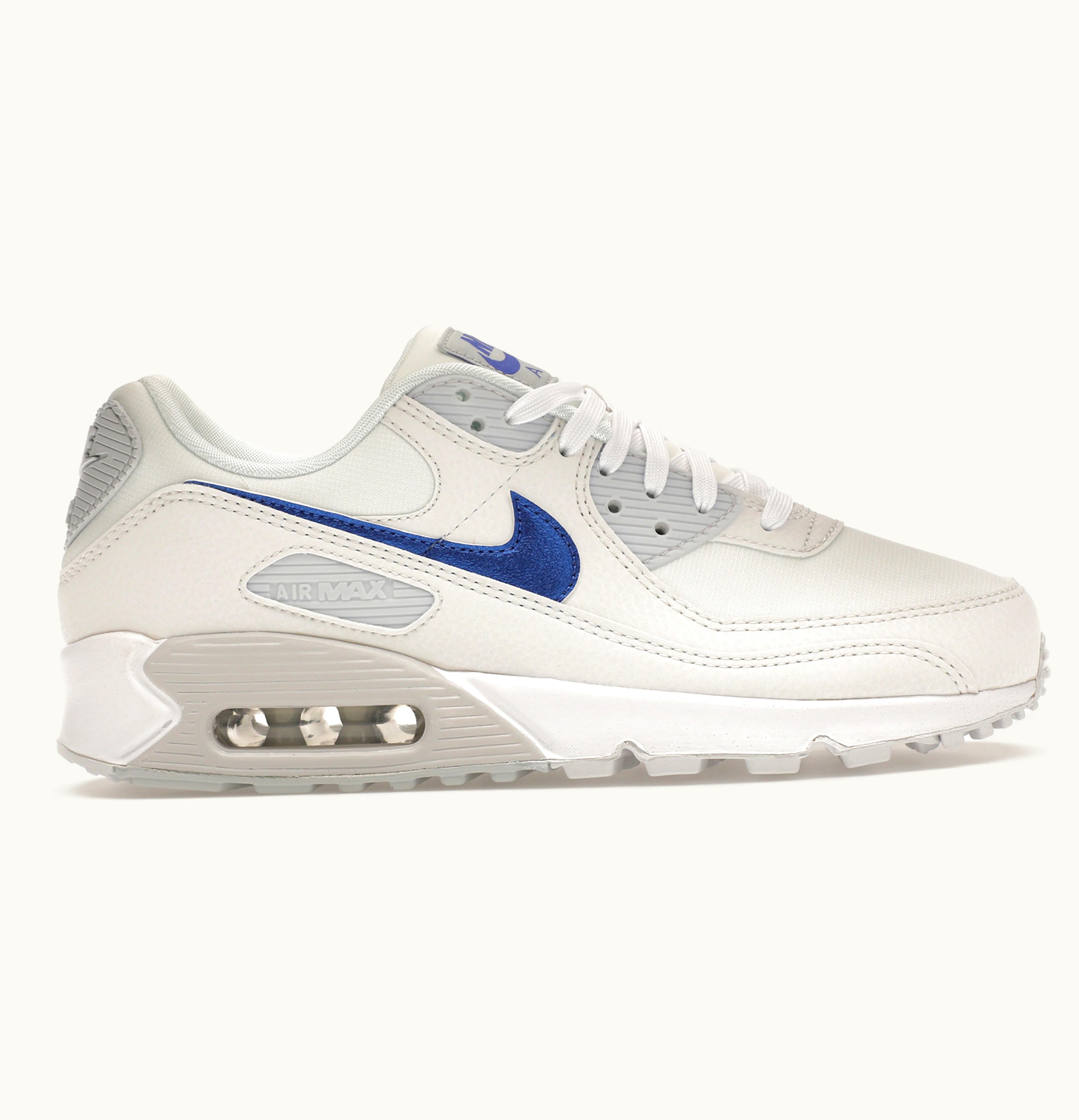 Nike Nike Air Max 90 White Metallic Blue Womens