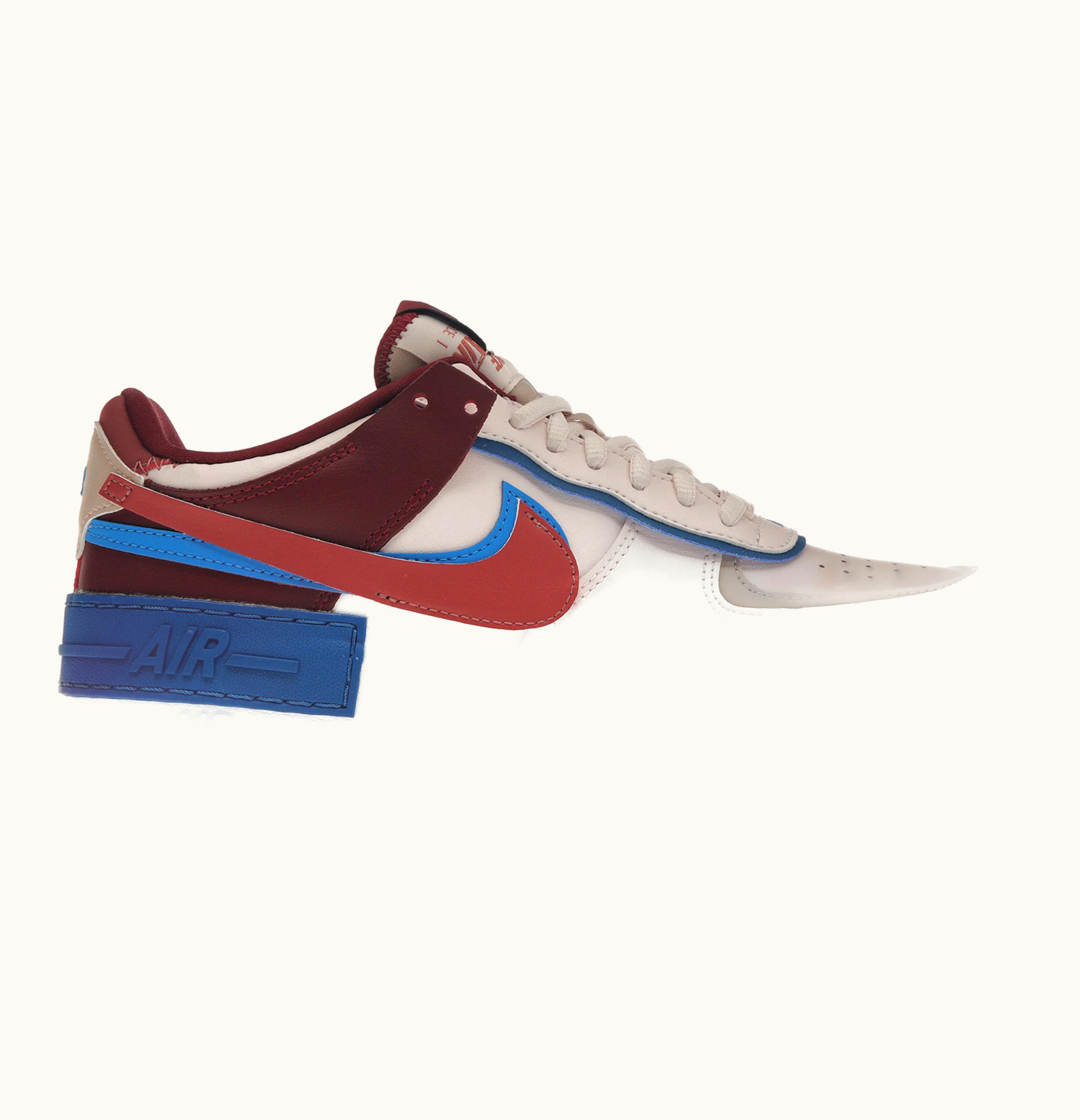 Nike Air Force 1 Low Shadow Light Soft Pink Team Red Blue Womens