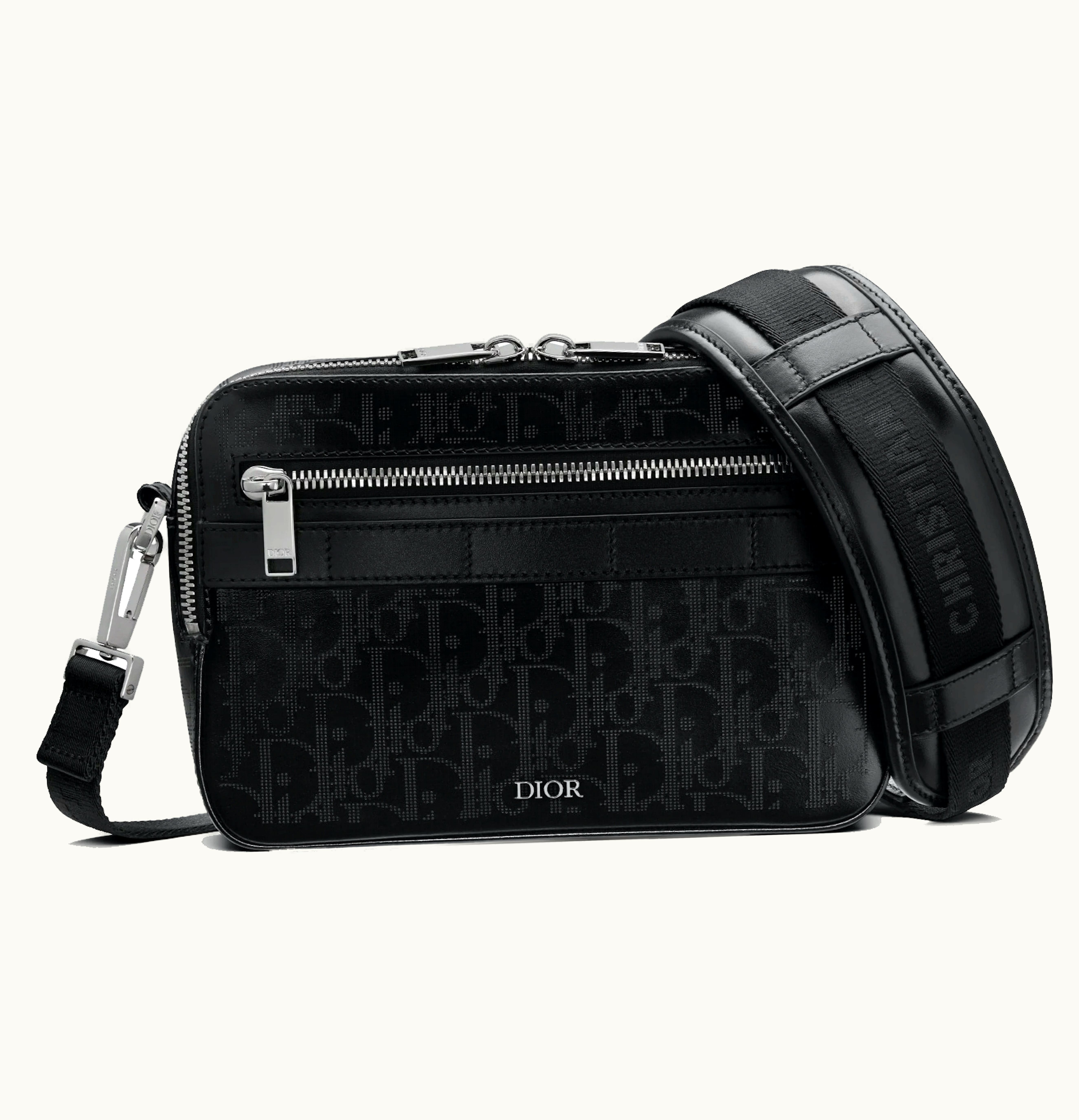 Dior Dior Safari Messenger Bag Oblique Galaxy Black