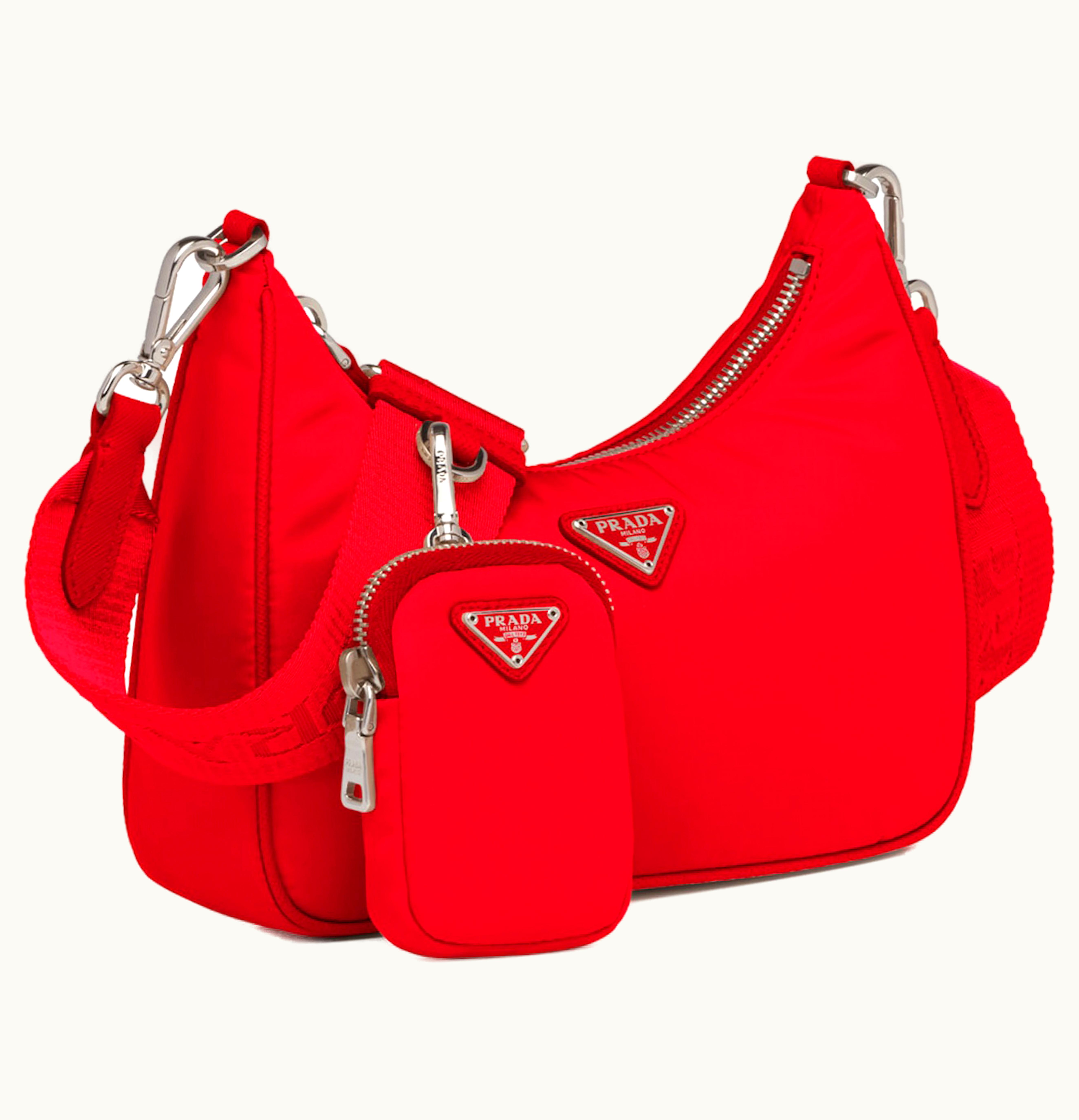 Prada Prada Re Edition 2005 Shoulder Bag Nylon Red