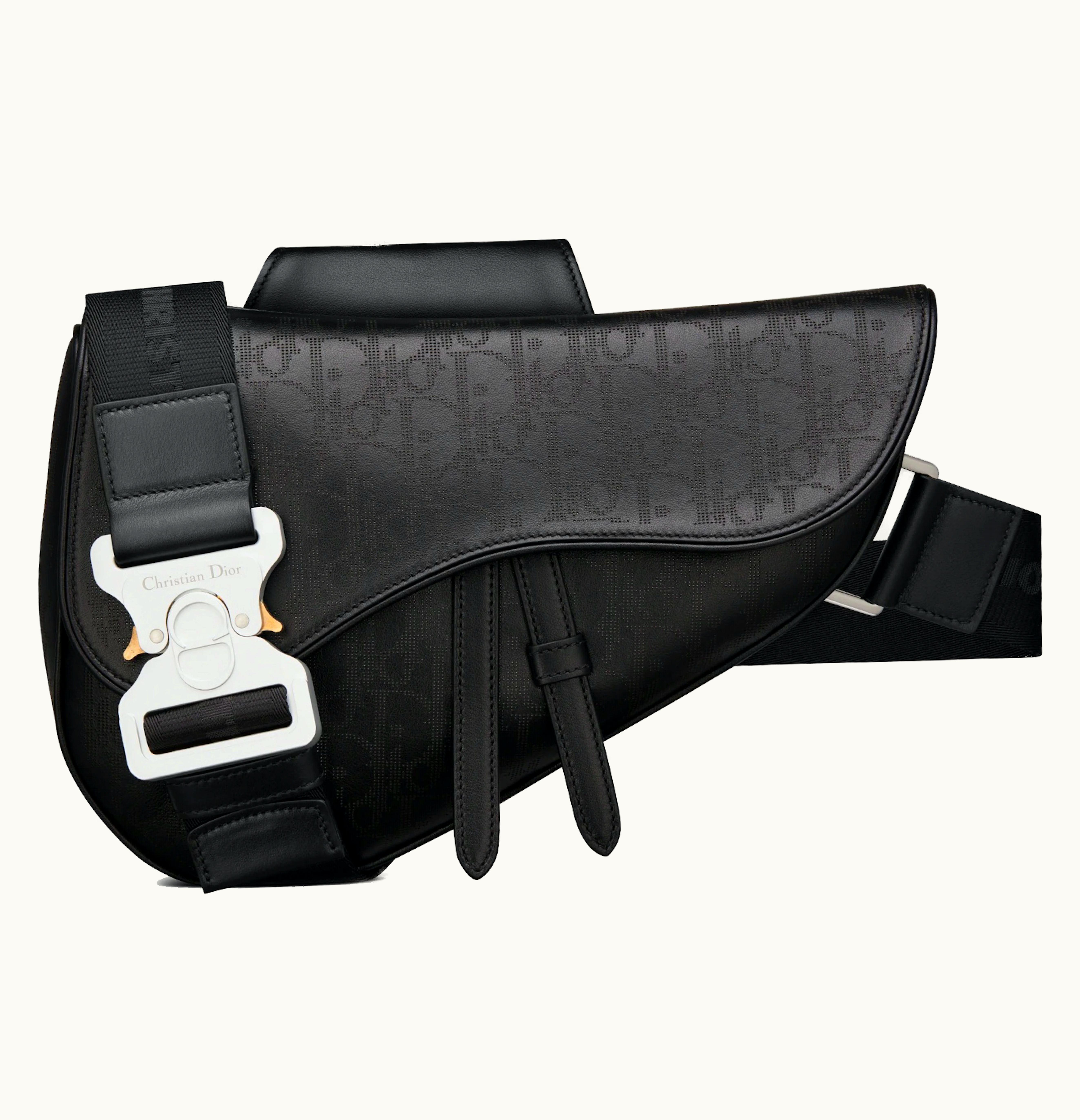 Dior Dior Saddle Bag Oblique Jacquard Galaxy Black