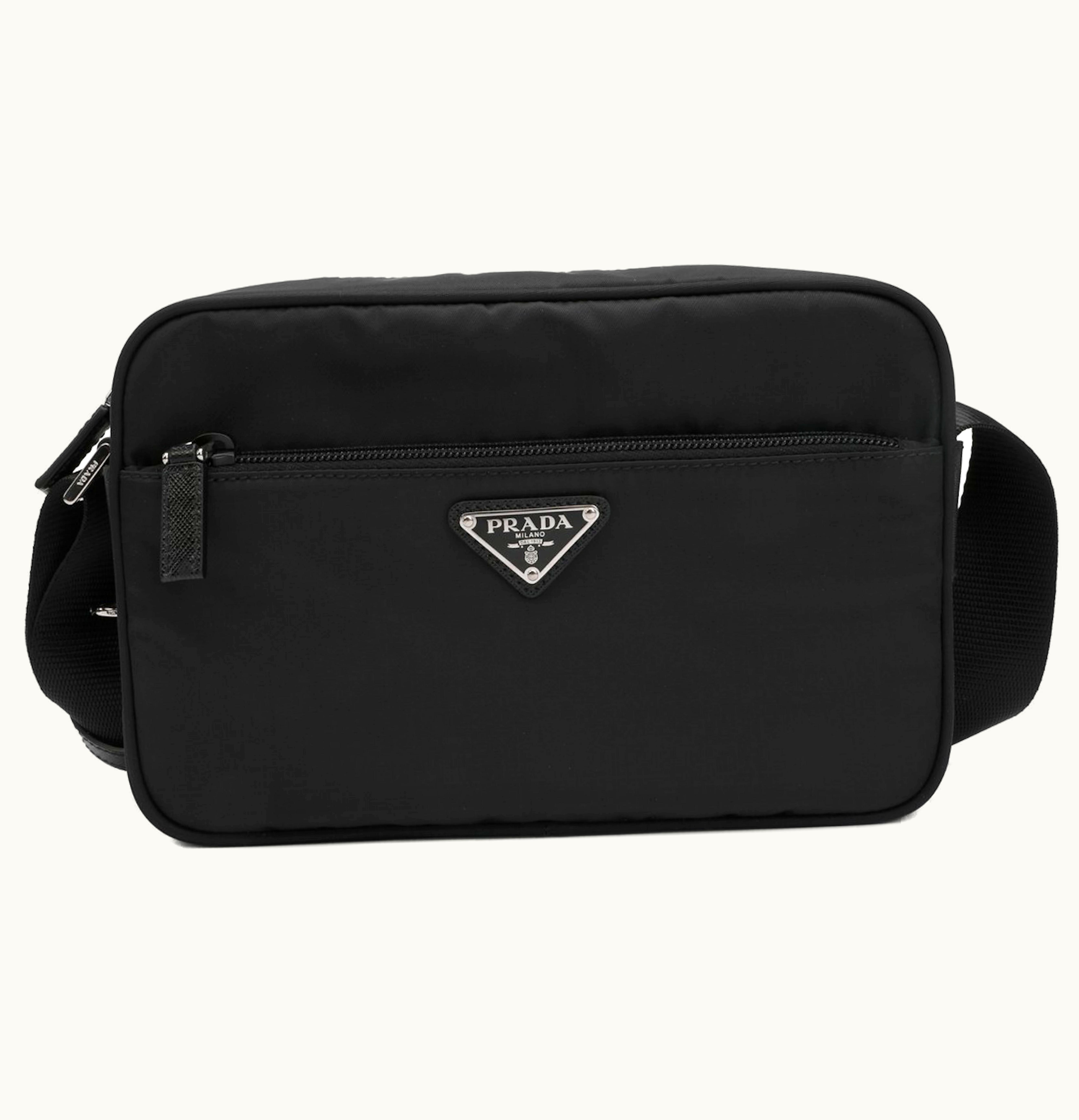 Prada Prada Logo Shoulder Bag Black