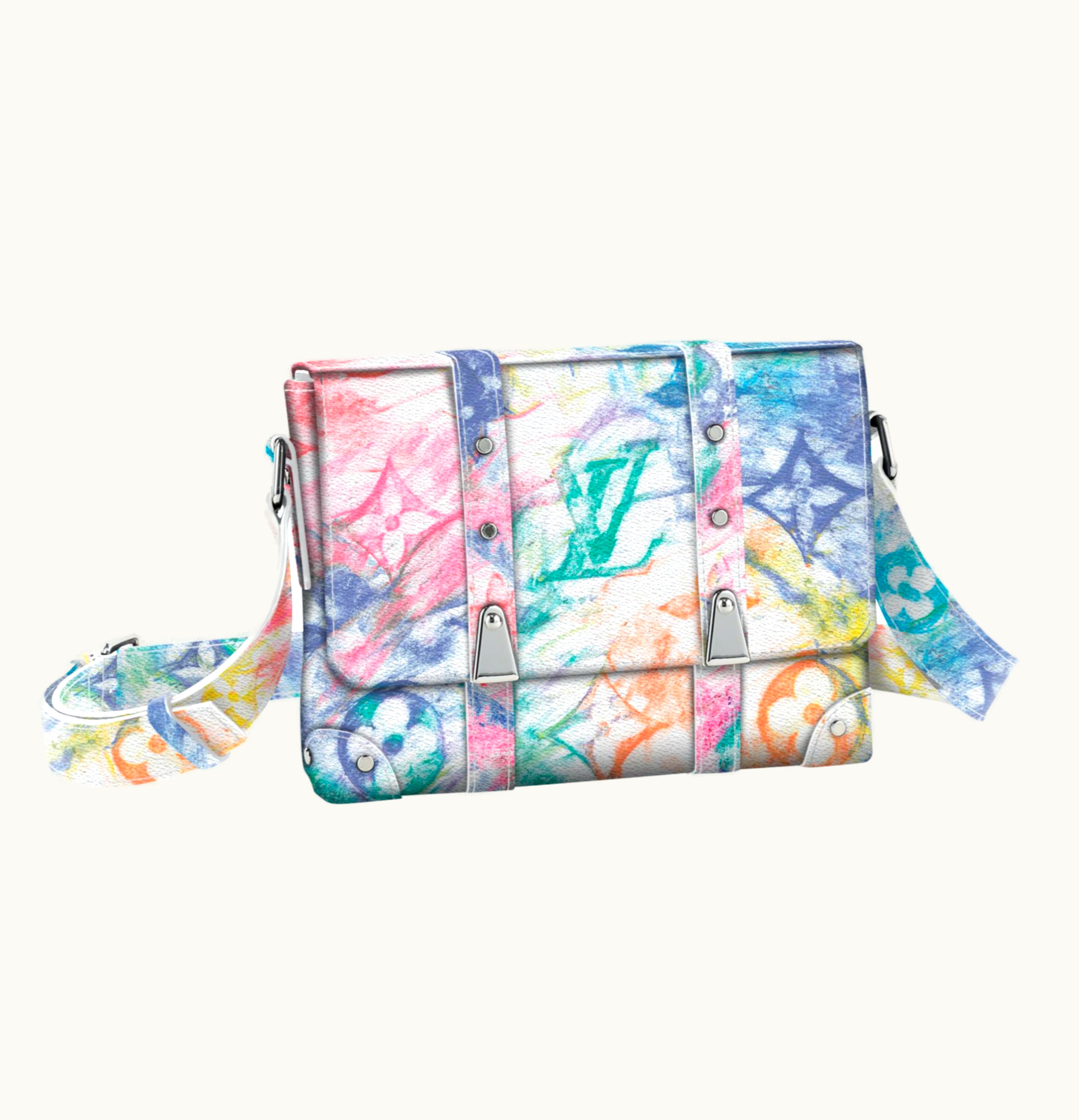 Louis Vuitton Louis Vuitton Trunk Messenger Pastel Multicolor