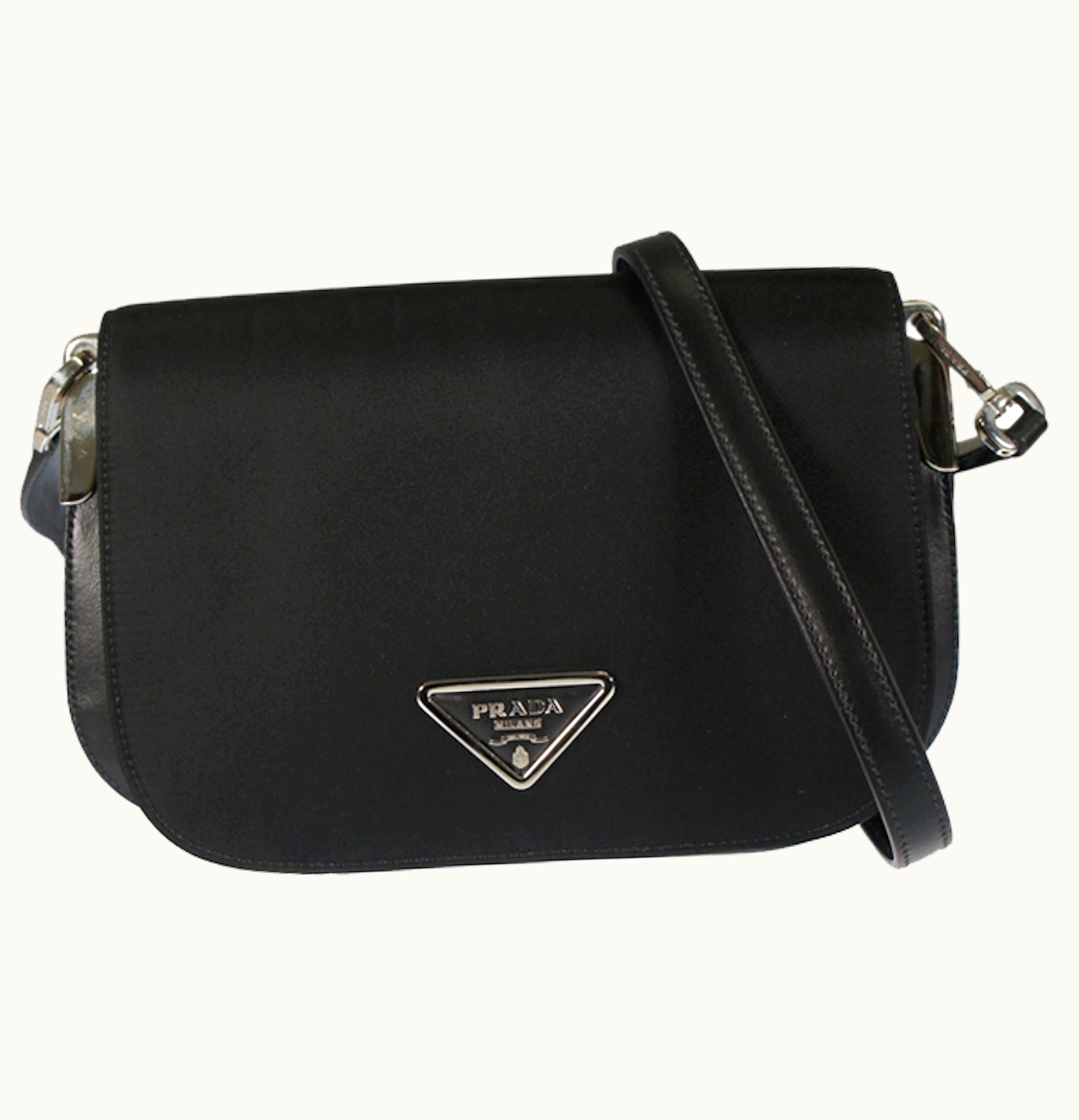Prada Prada Flap Shoulder Bag Black