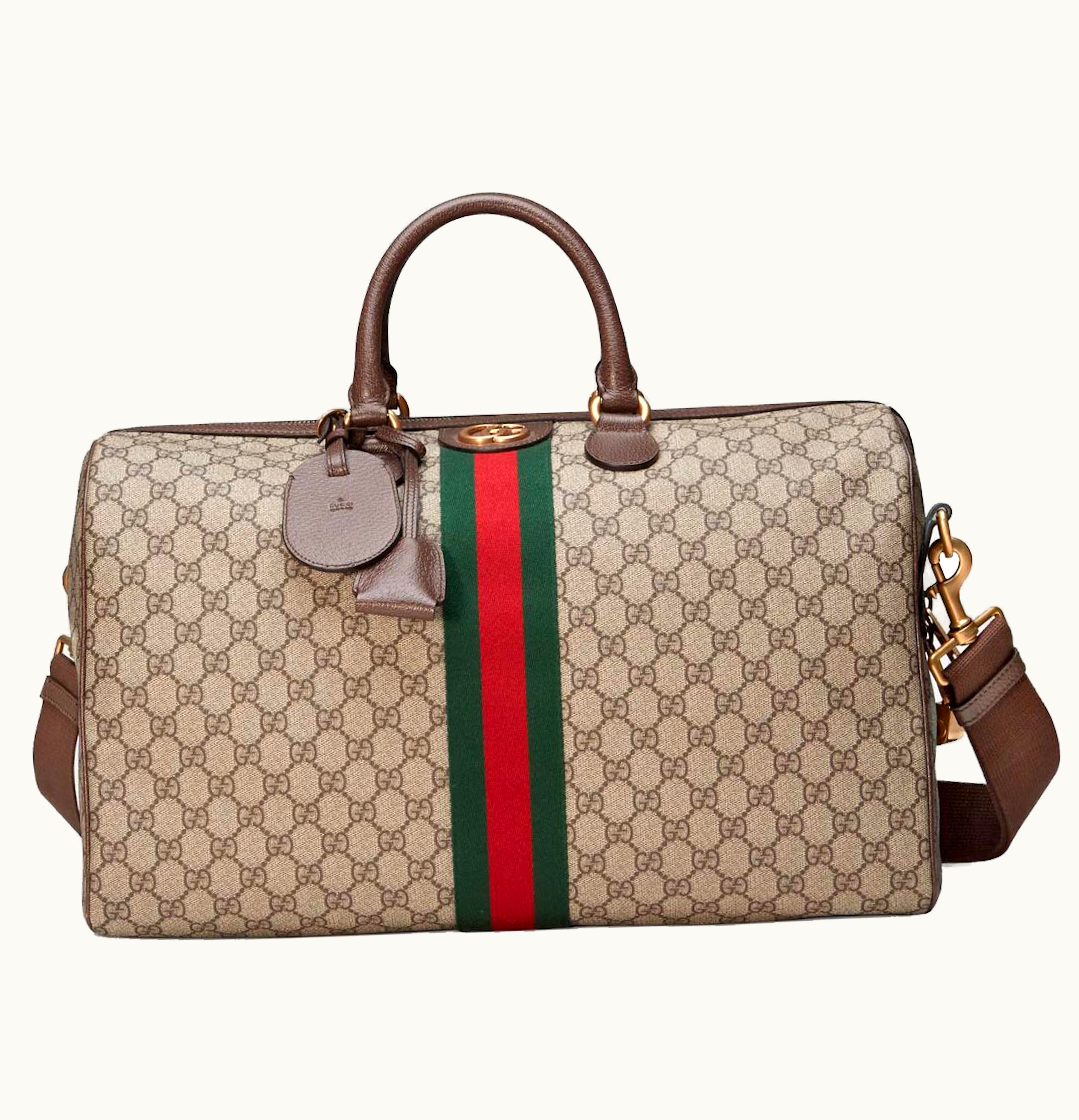 Gucci Gucci Ophidia GG Carry on Duffle Medium Beige Ebony