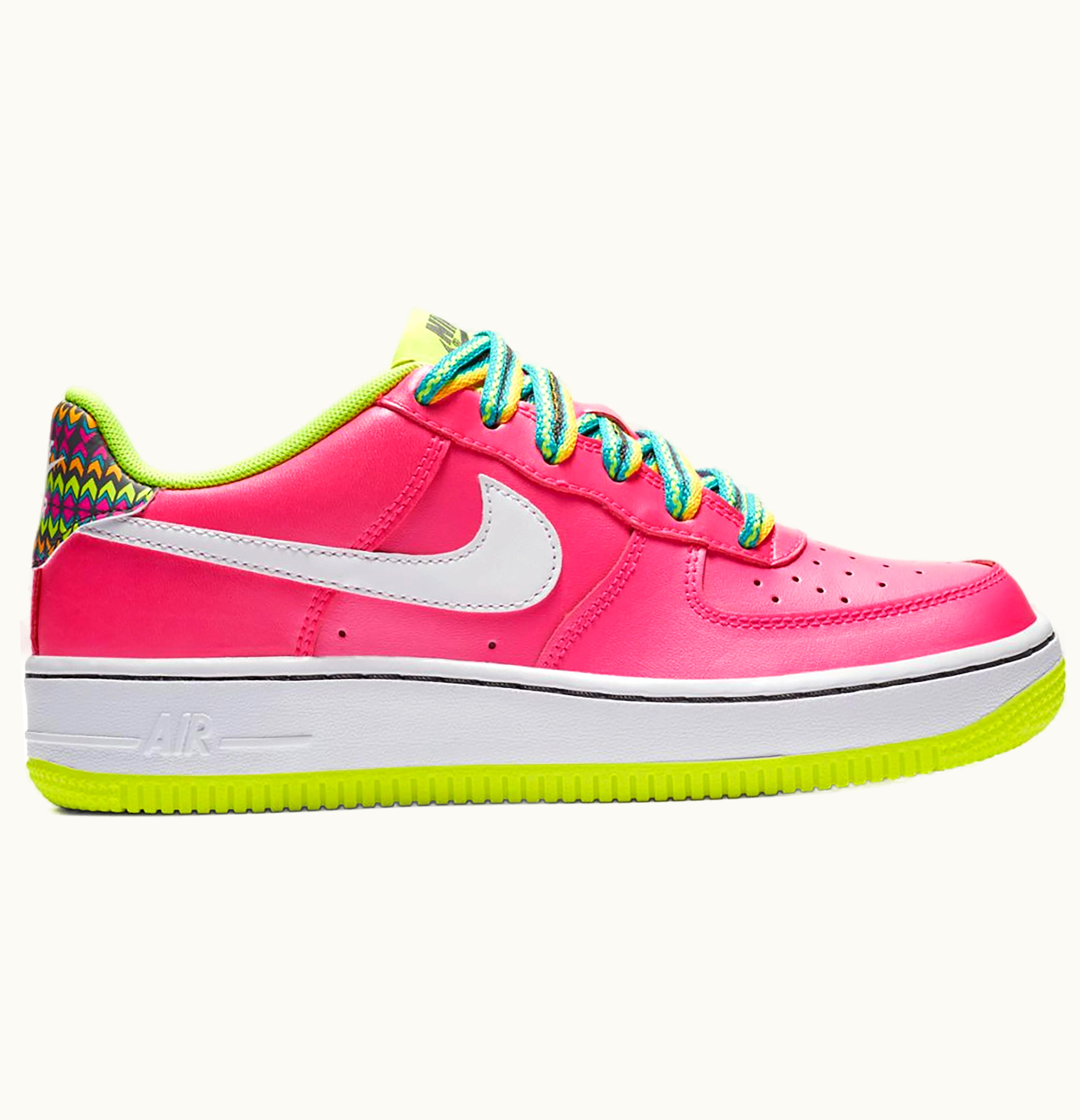 Nike Nike Air Force 1 Low Pink Volt Aqua GS