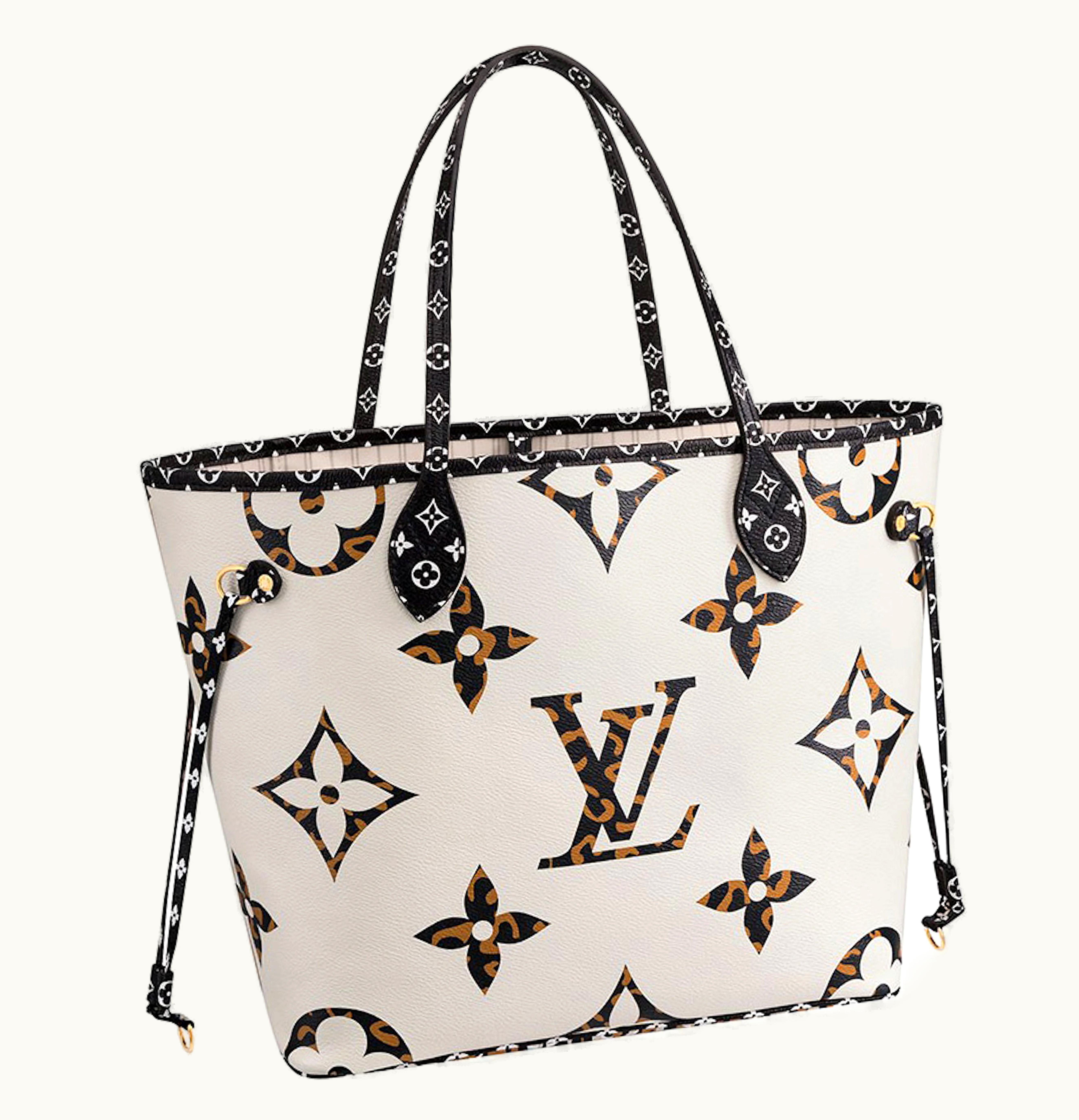 Louis Vuitton Louis Vuitton Neverfull Giant Monogram Jungle Without Pouch MM White Multicolor